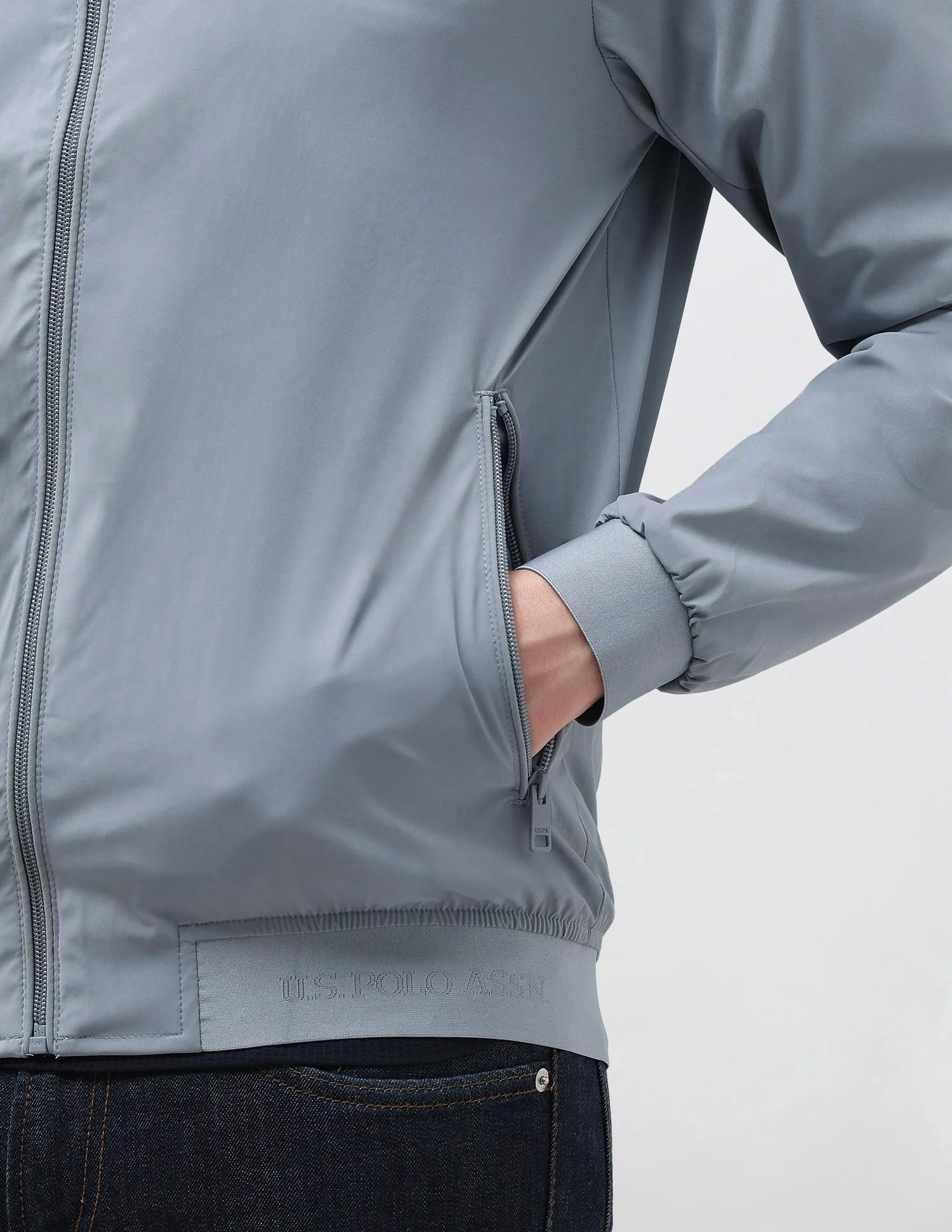 Solid Regular Fit Jacket - Image 8
