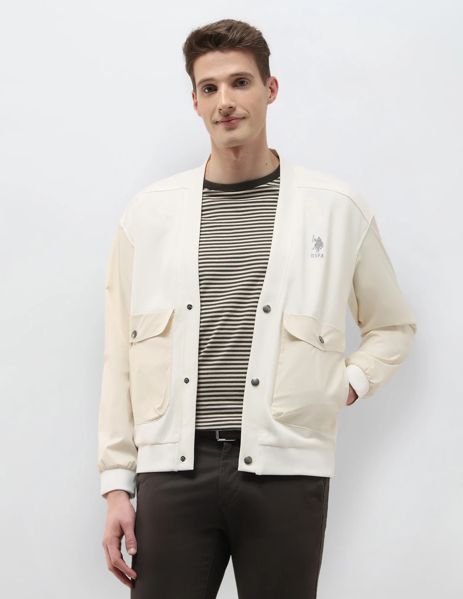 Solid Regular Fit Jacket
