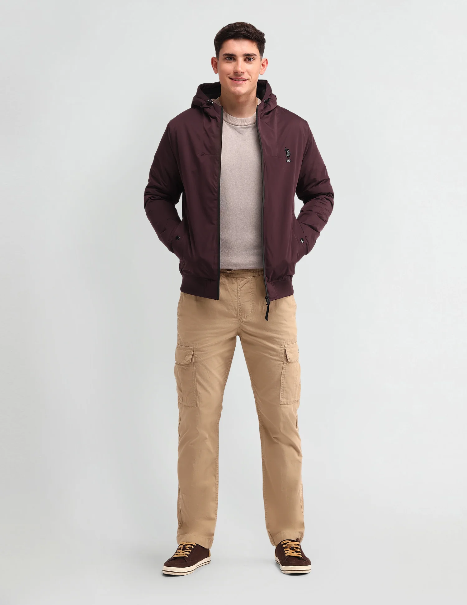 Solid Regular Fit Jacket - Image 3