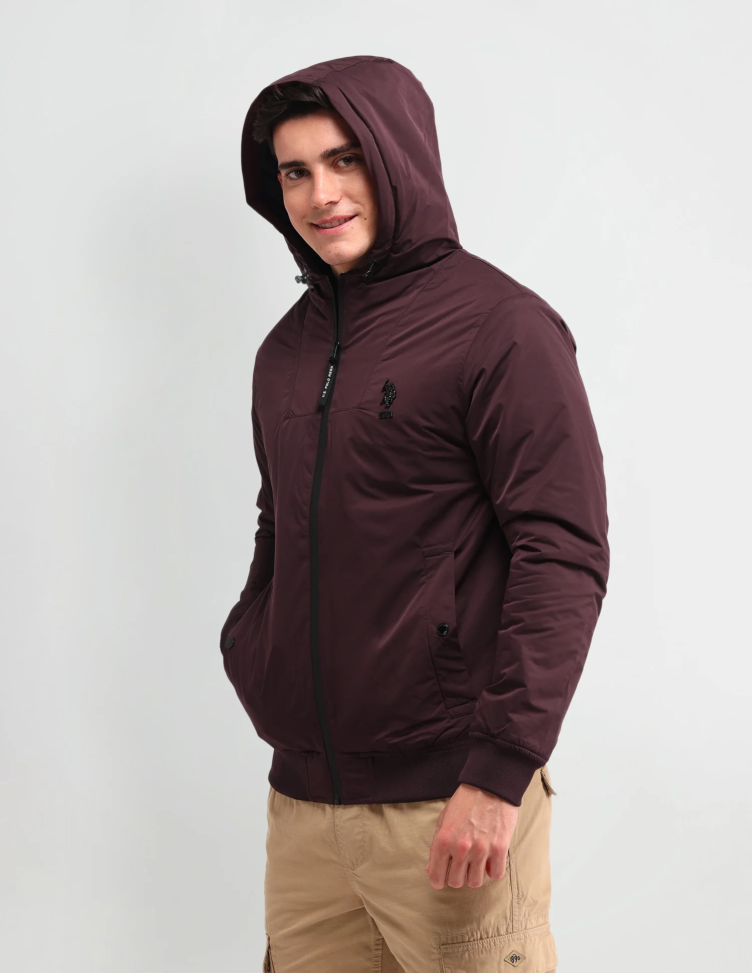 Solid Regular Fit Jacket - Image 4