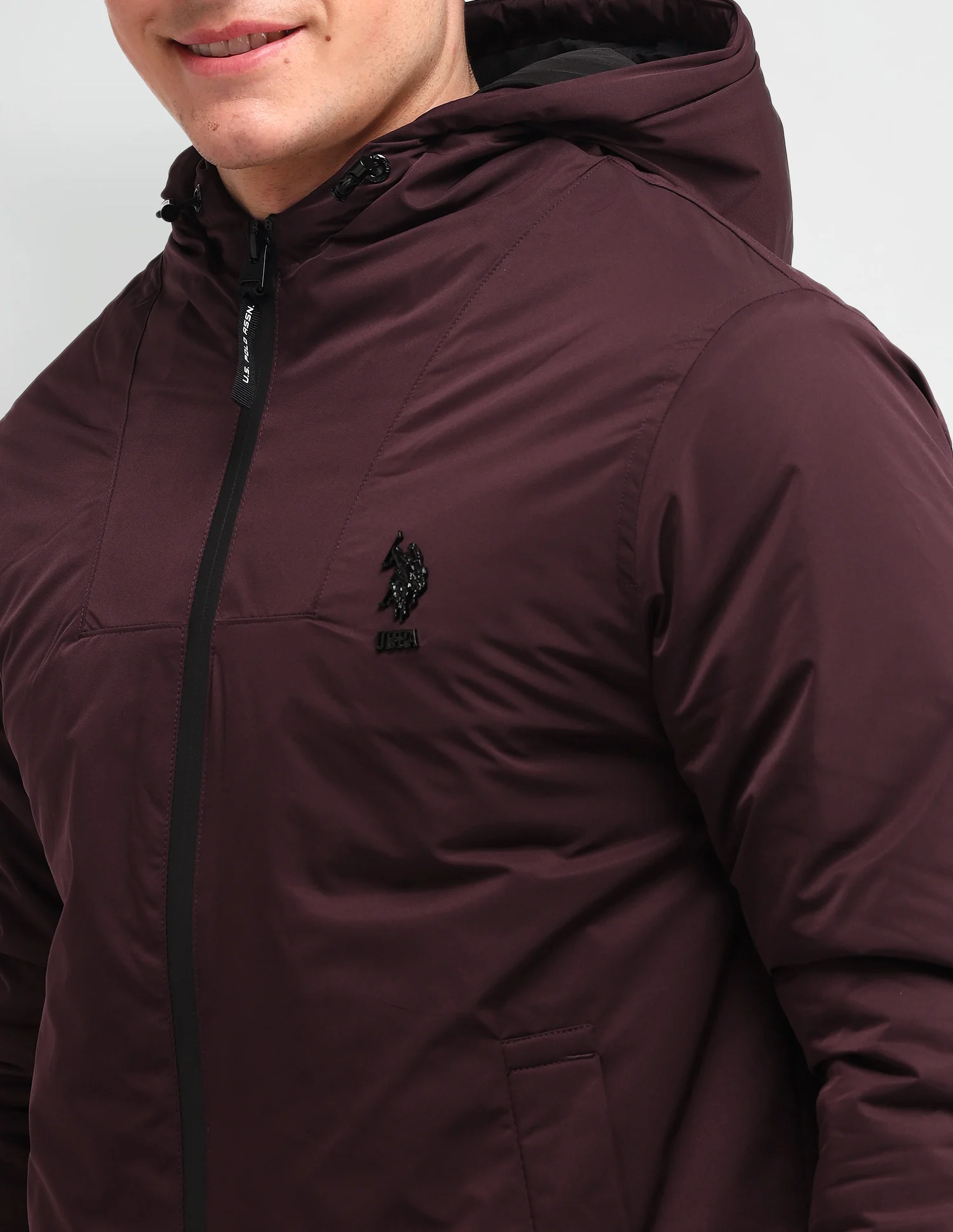Solid Regular Fit Jacket - Image 7