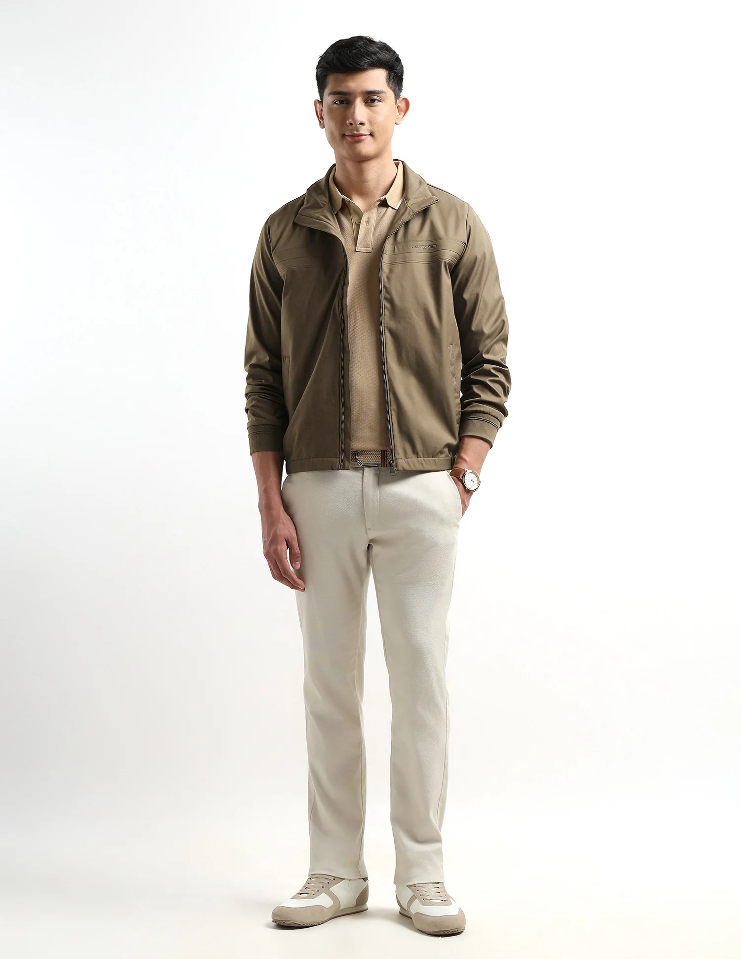 Solid Regular Fit Jacket - Image 3