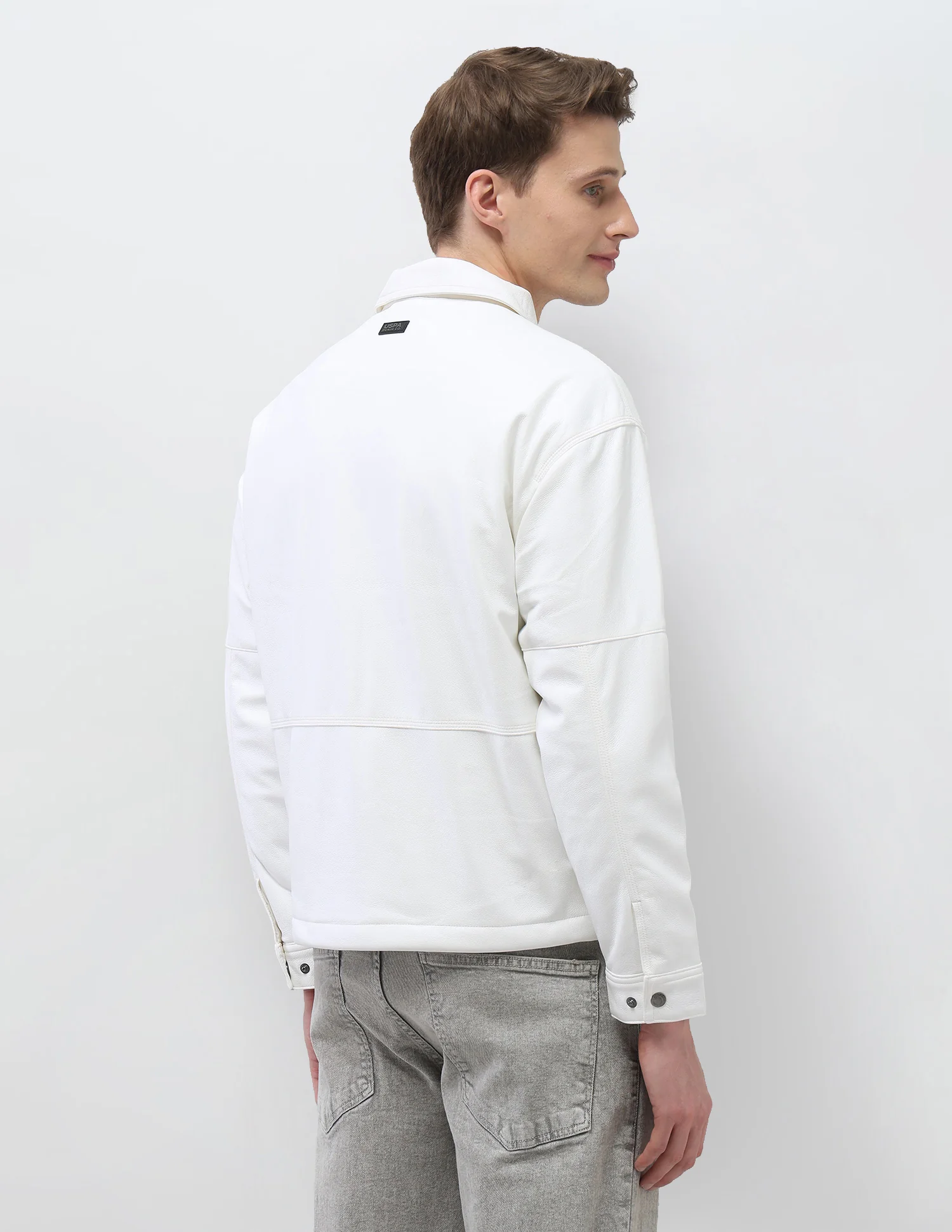 Solid Regular Fit Jacket - Image 5