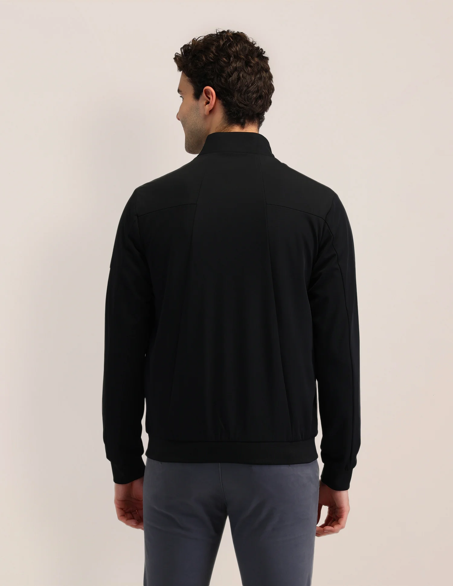 Solid Regular Fit Jacket - Image 5