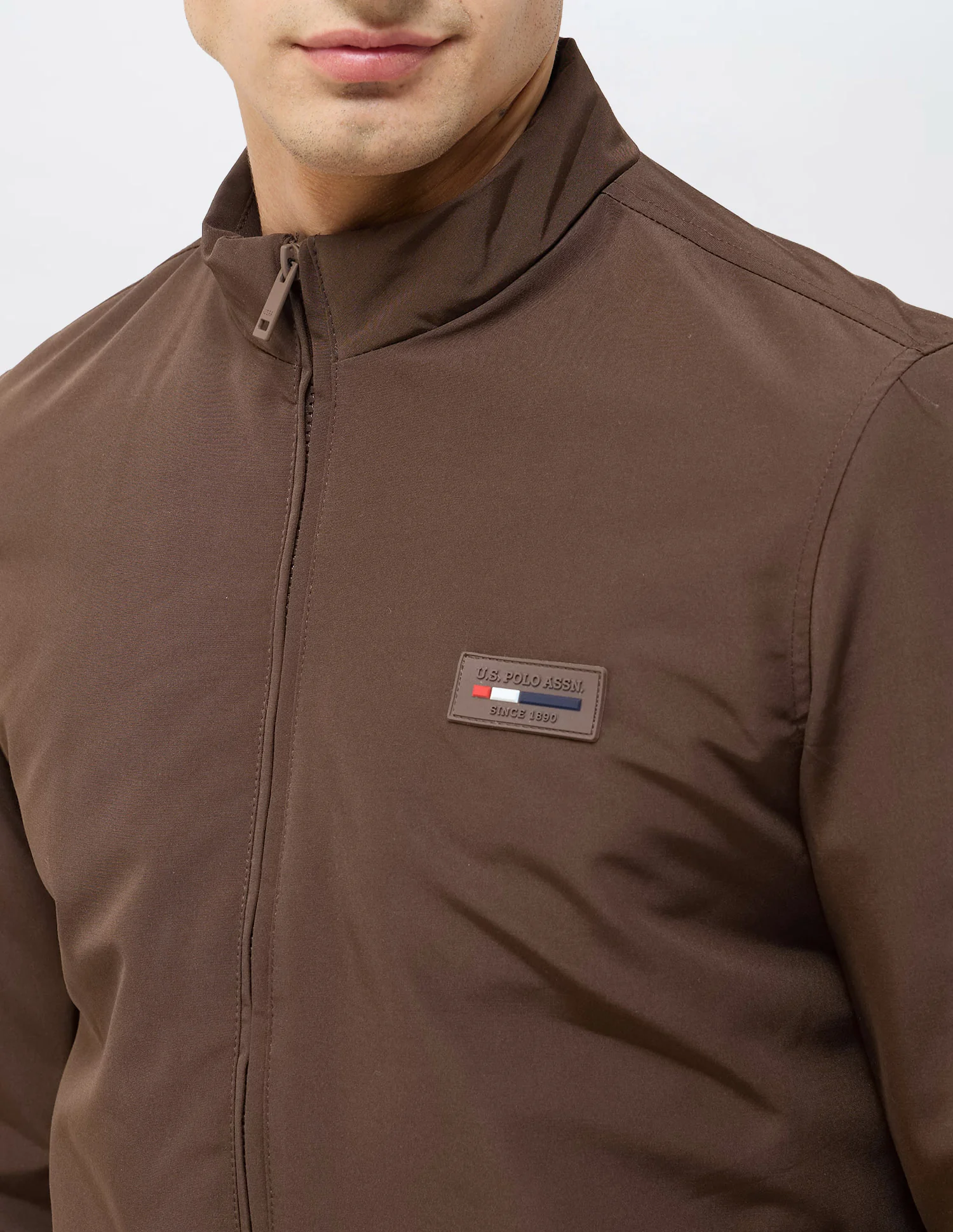 Solid Regular Fit Jacket - Image 7