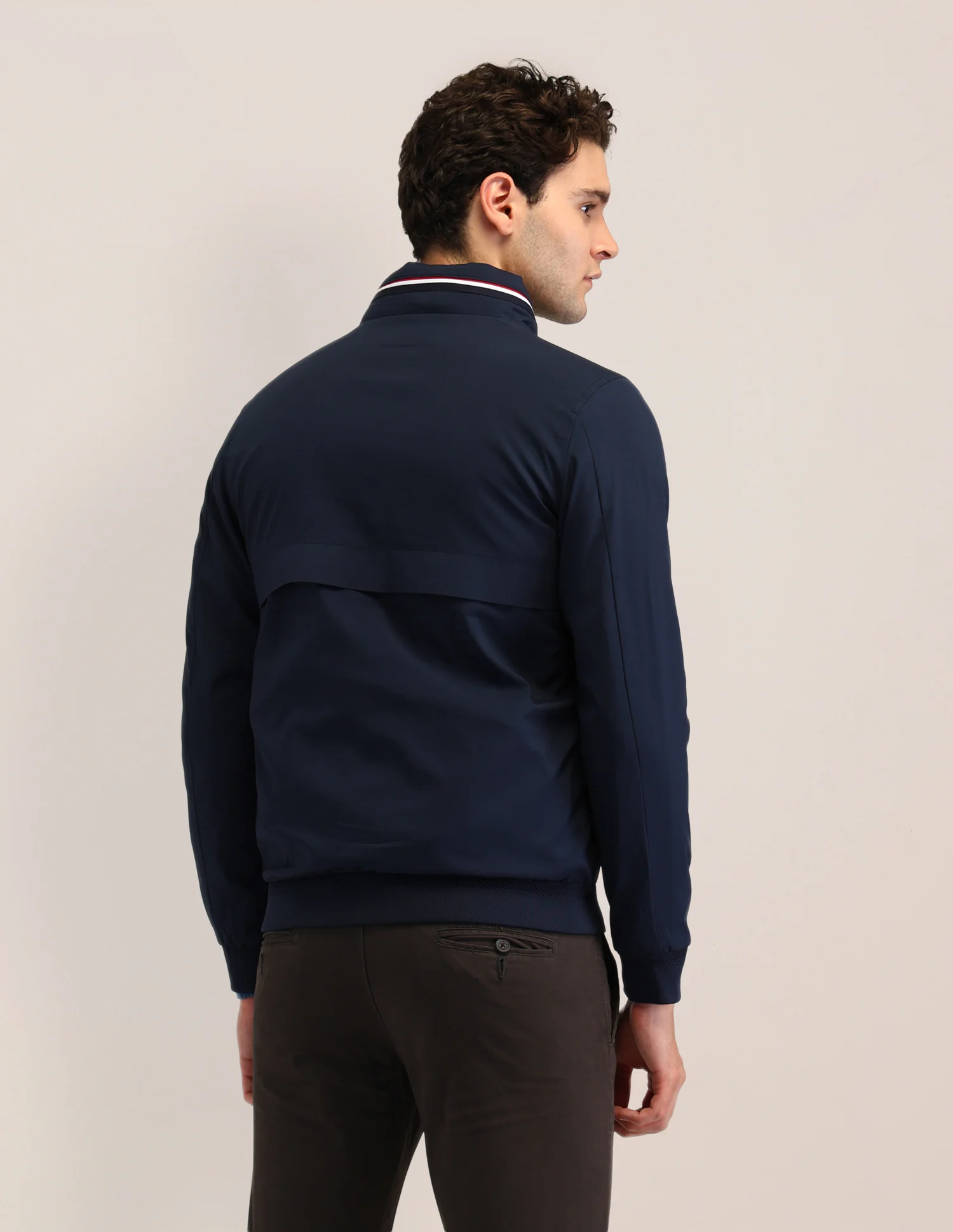 Solid Regular Fit Jacket - Image 5