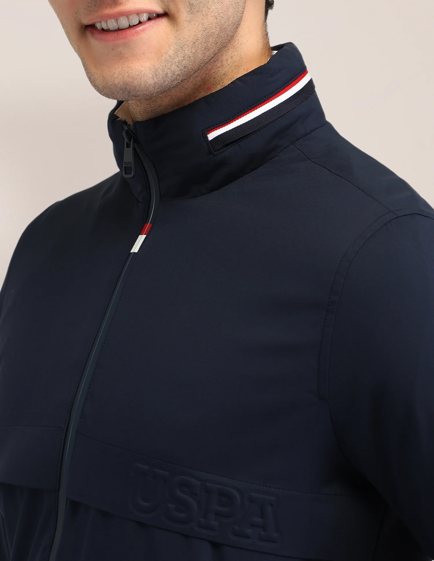 Solid Regular Fit Jacket - Image 7