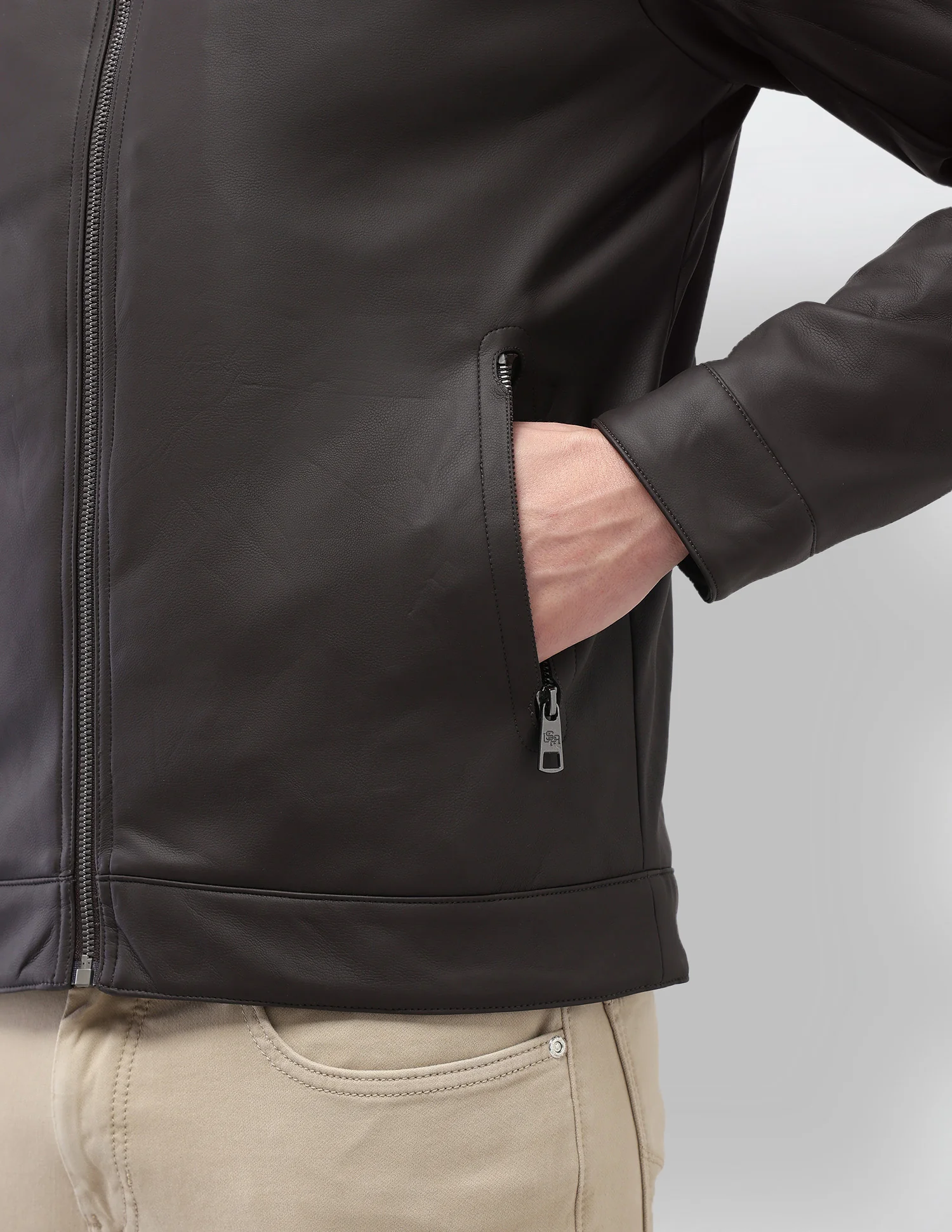 Solid Regular Fit Jacket - Image 8