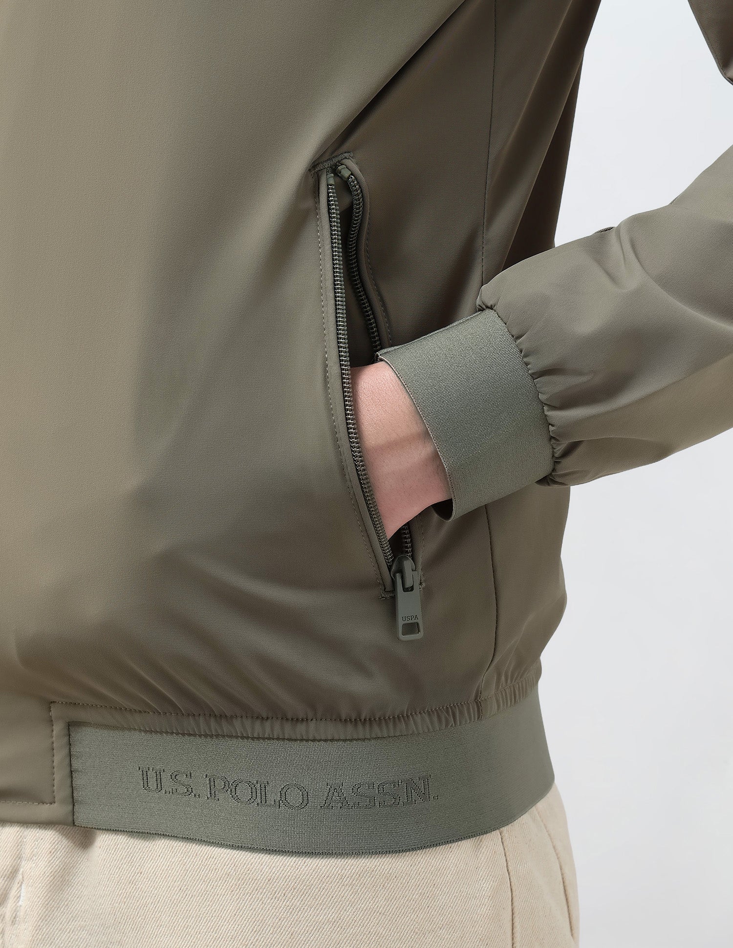 Solid Regular Fit Jacket - Image 8
