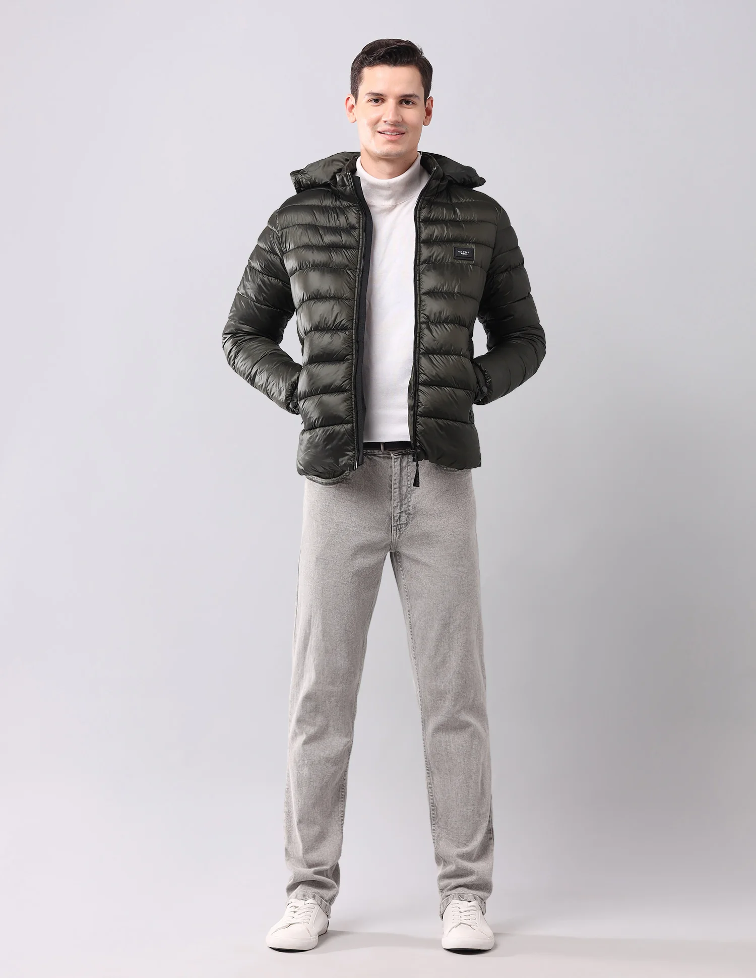 Solid Regular Fit Jacket - Image 3