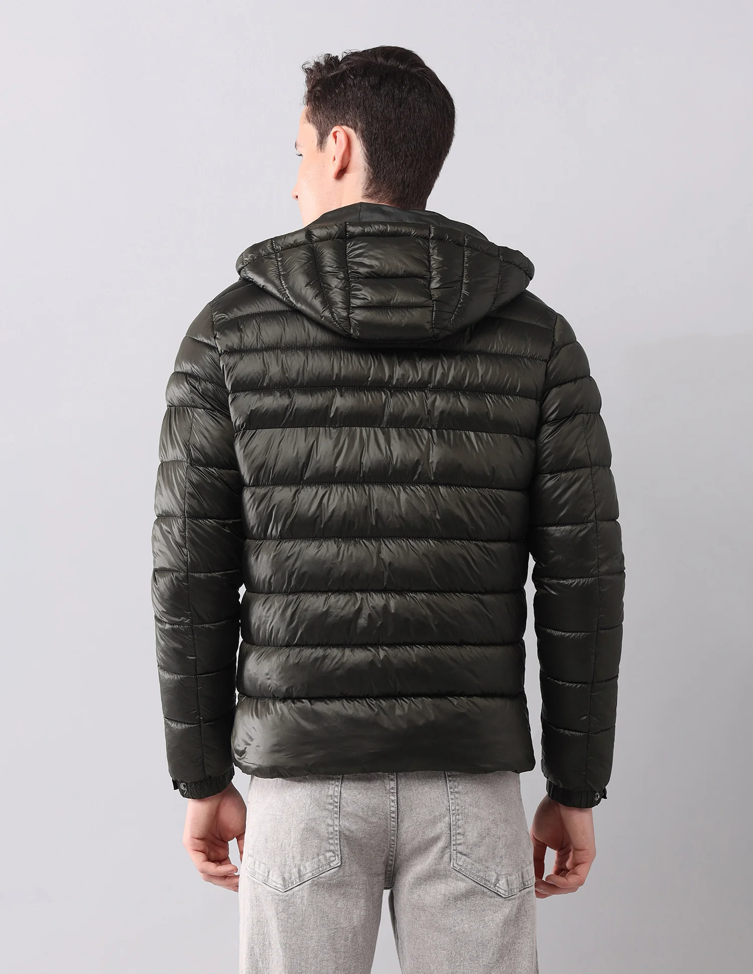Solid Regular Fit Jacket - Image 4