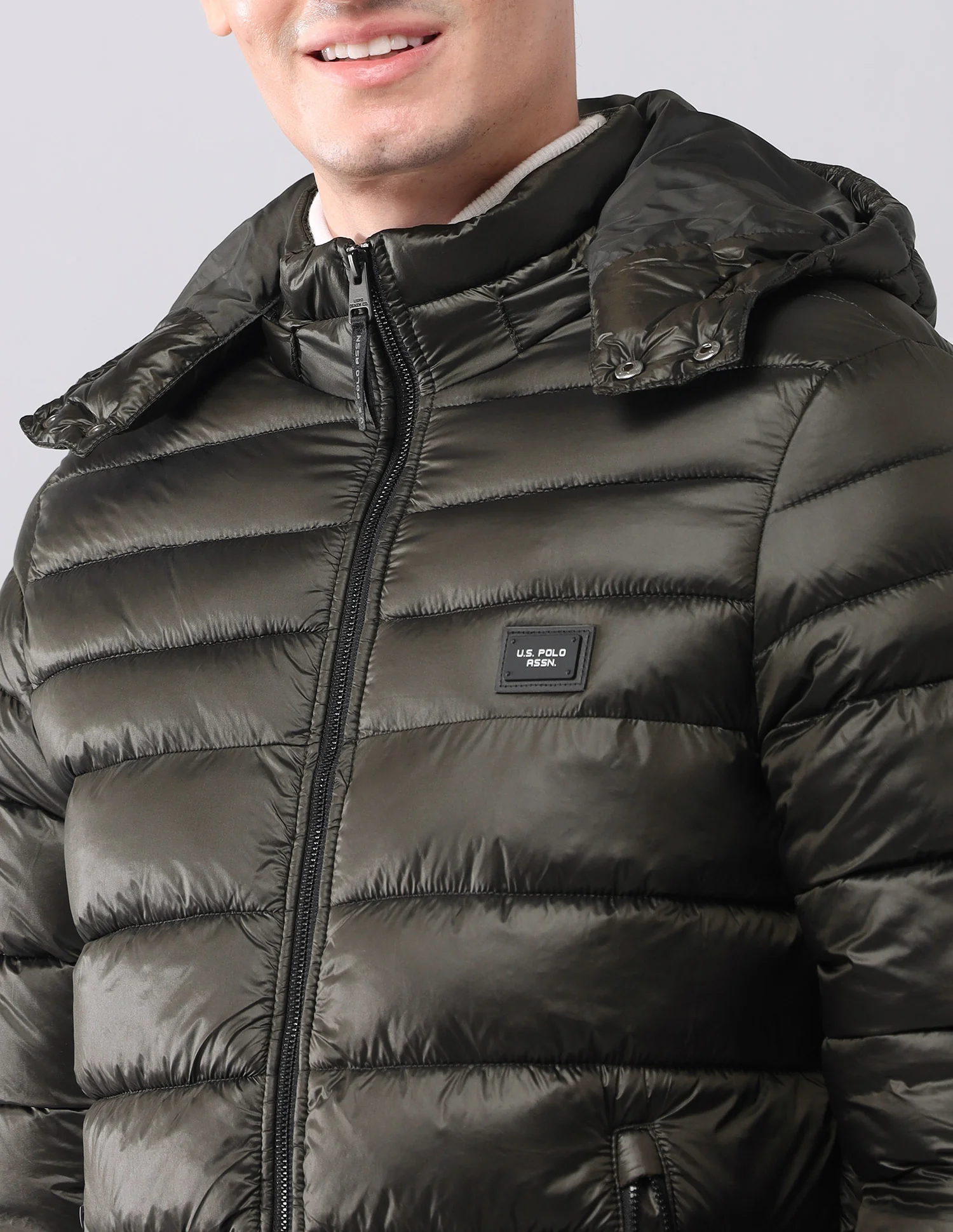 Solid Regular Fit Jacket - Image 6