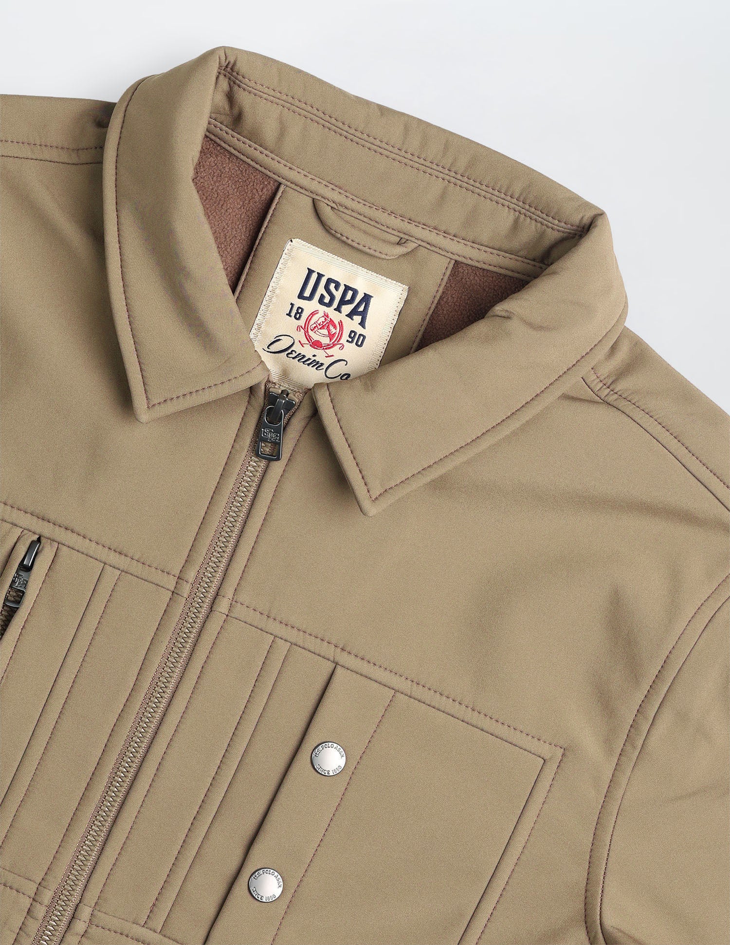 Solid Regular Fit Jacket - Image 2