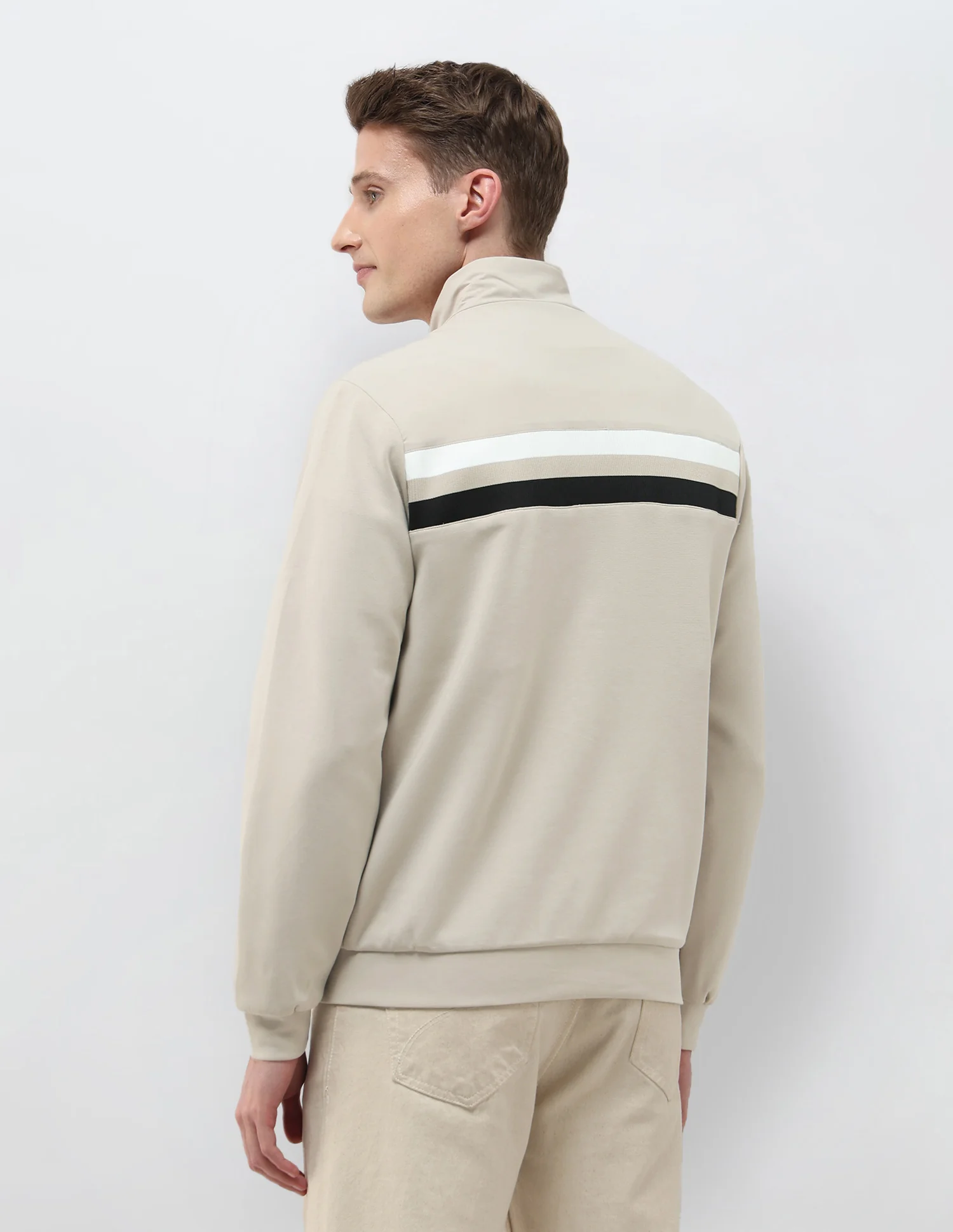 Solid Regular Fit Jacket - Image 5