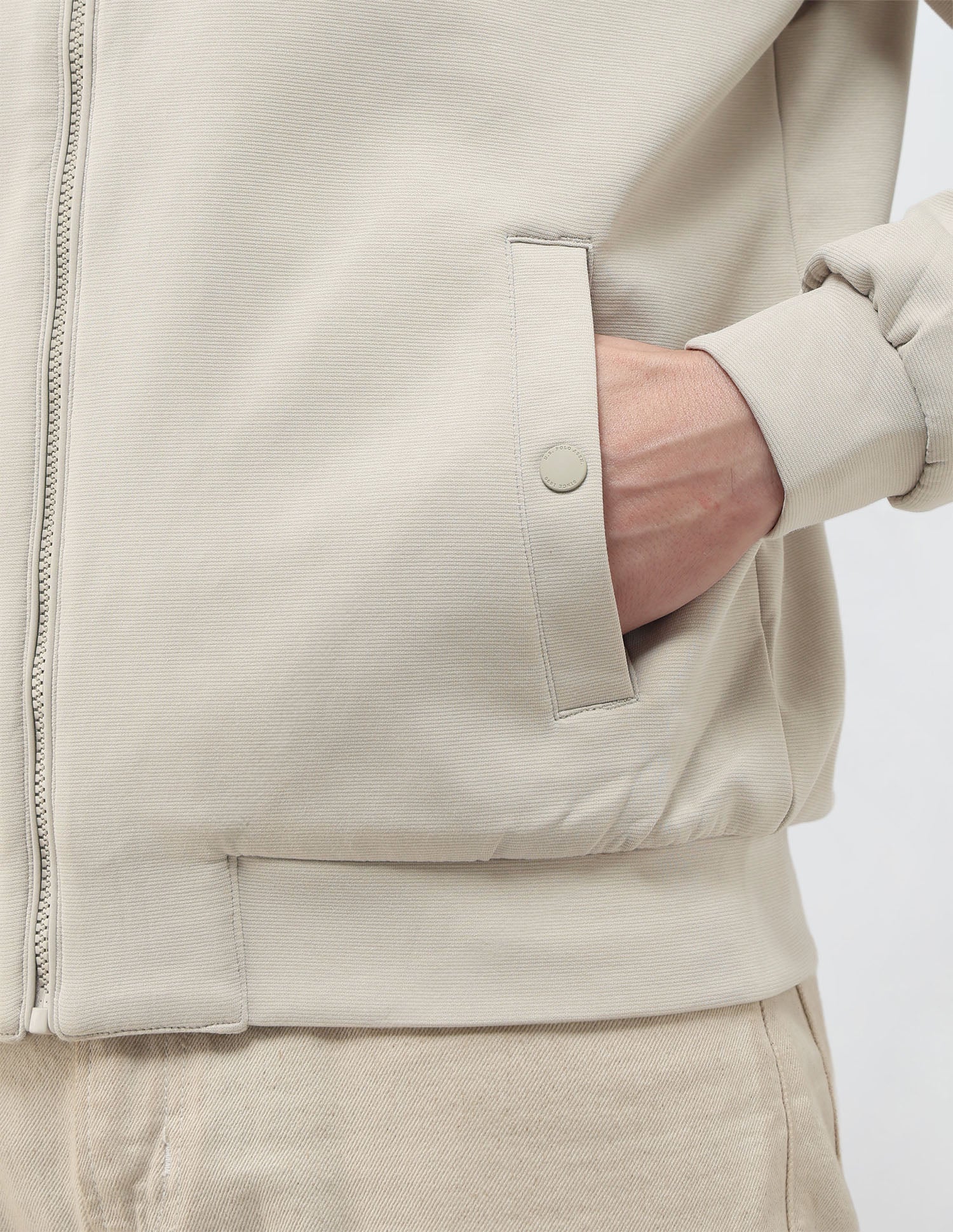 Solid Regular Fit Jacket - Image 8
