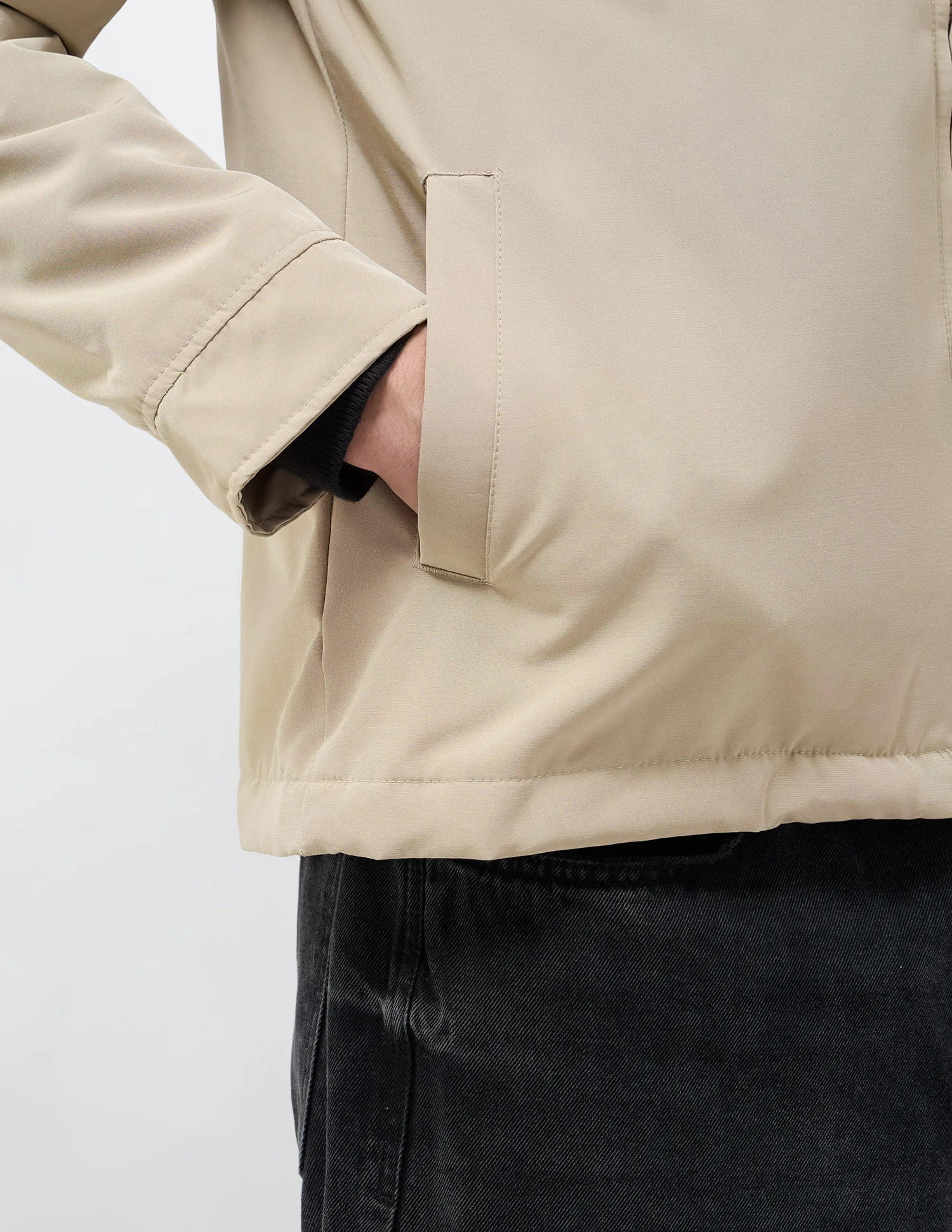 Solid Regular Fit Jacket - Image 8
