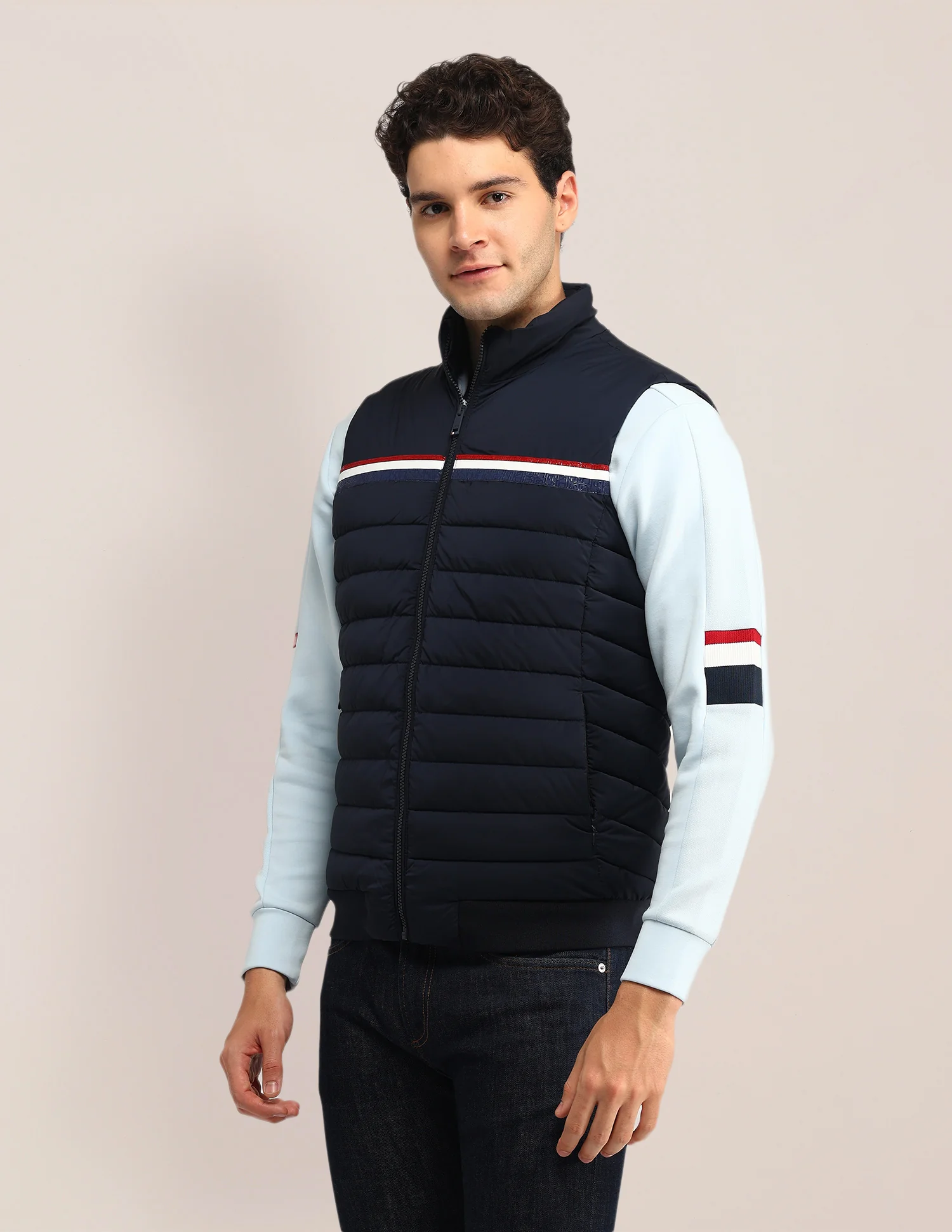 Solid Regular Fit Jacket - Image 4
