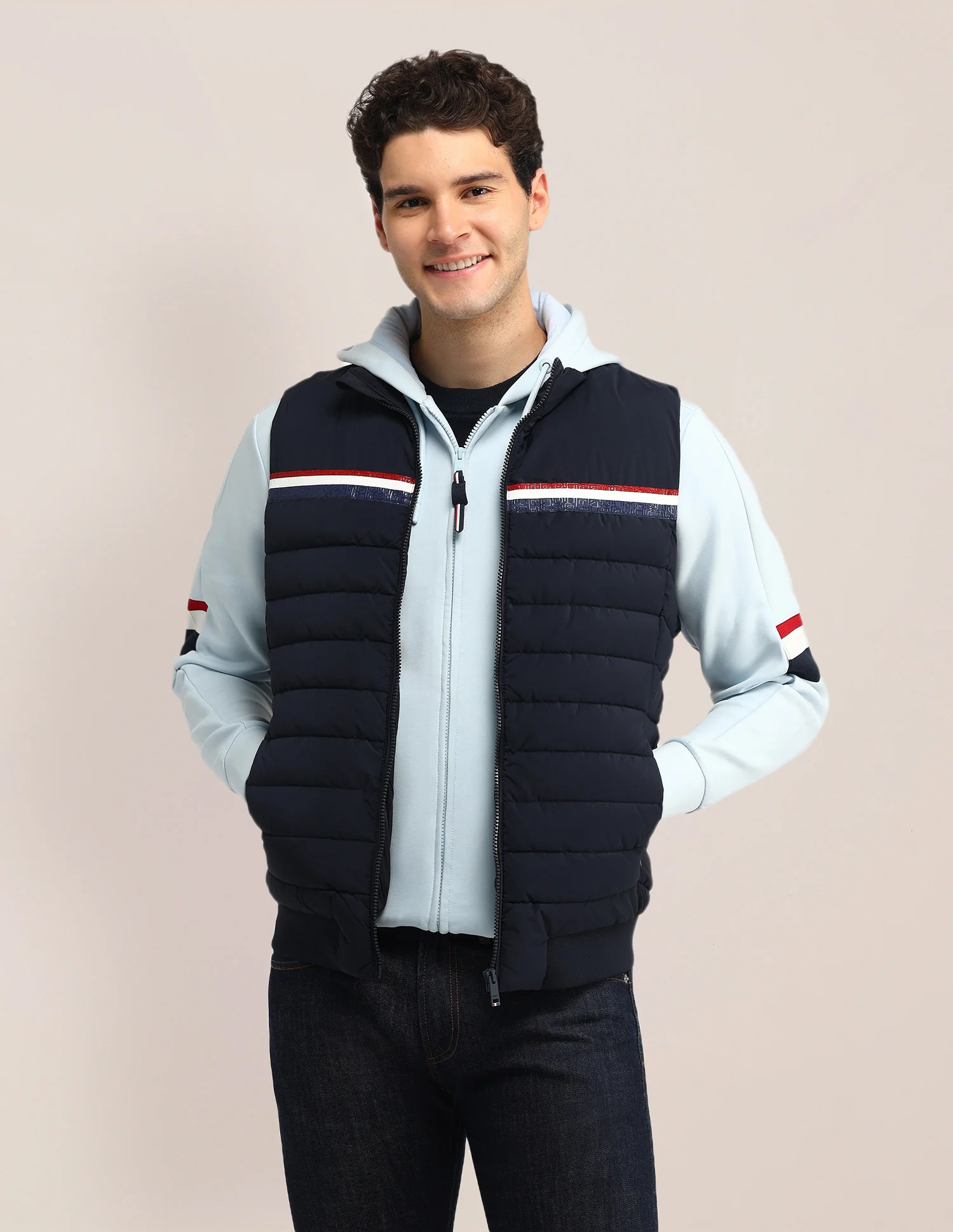 Solid Regular Fit Jacket - Image 6