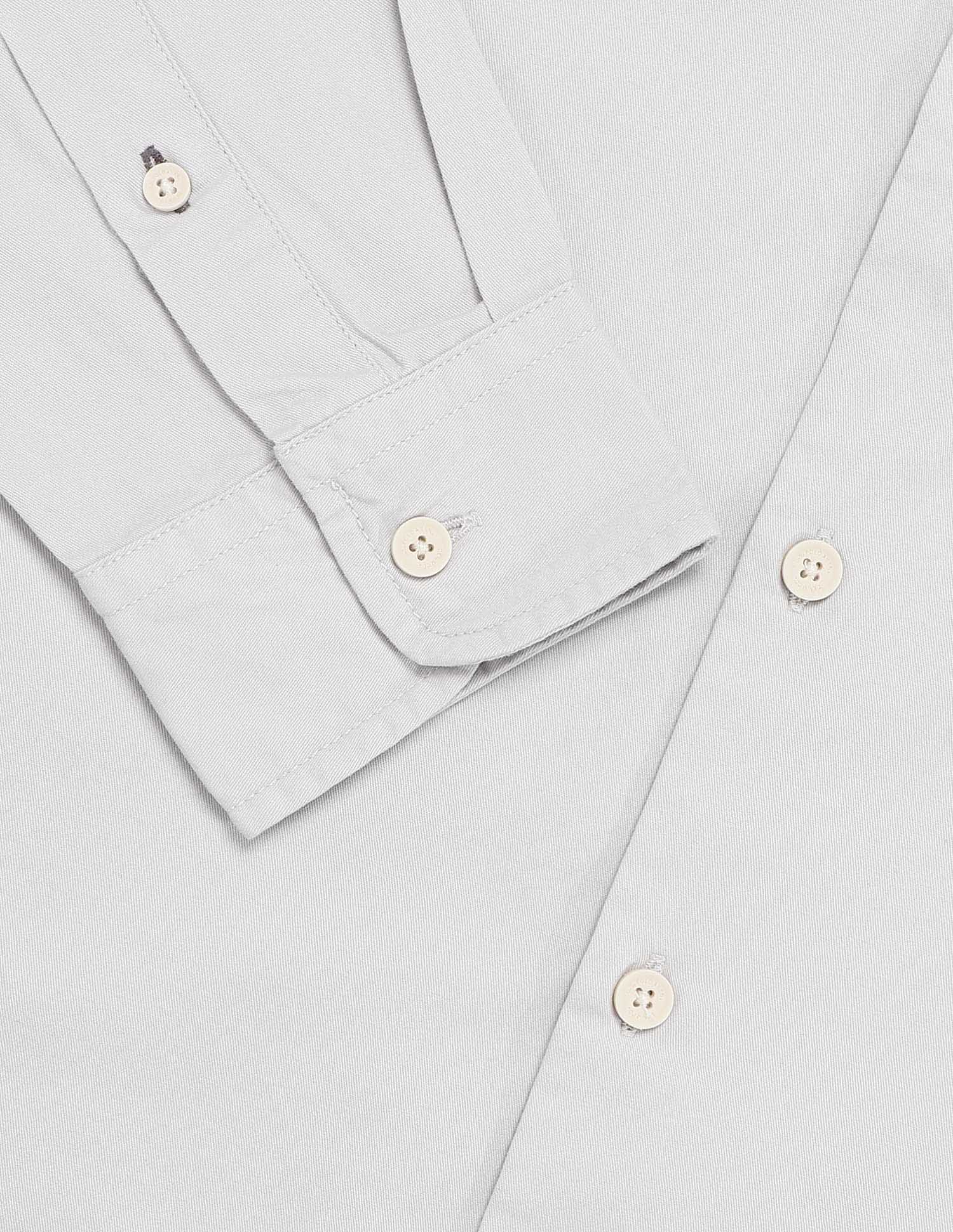 Solid Regular Fit Mandarin Shirt - Image 8