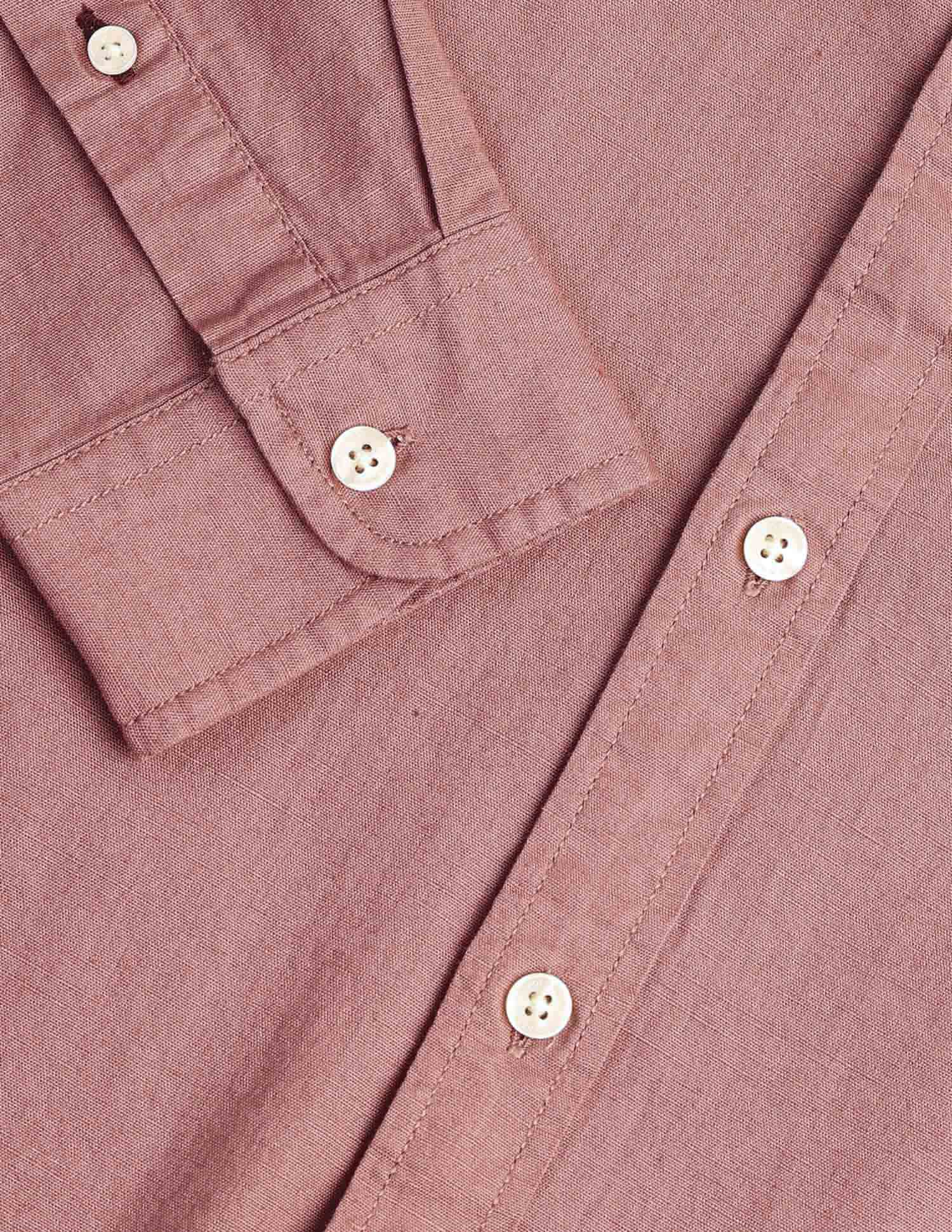 Solid Regular Fit Mandarin Shirt - Image 8