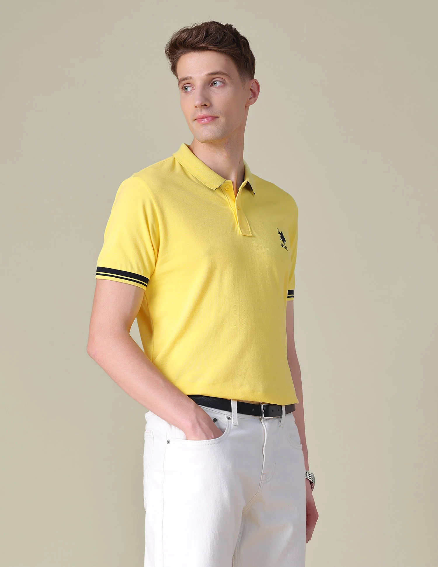 Solid Regular Fit Polo Shirt