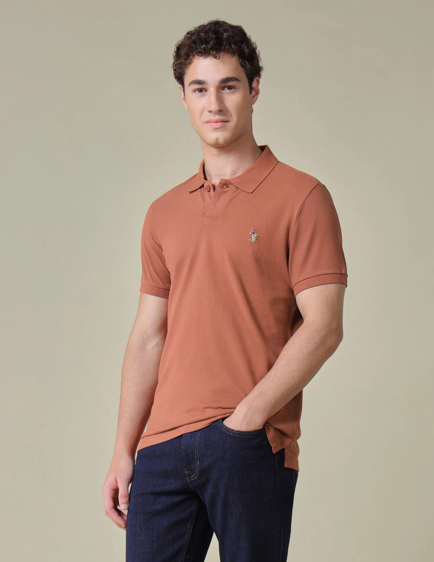 Solid Regular Fit Polo Shirt - Image 4