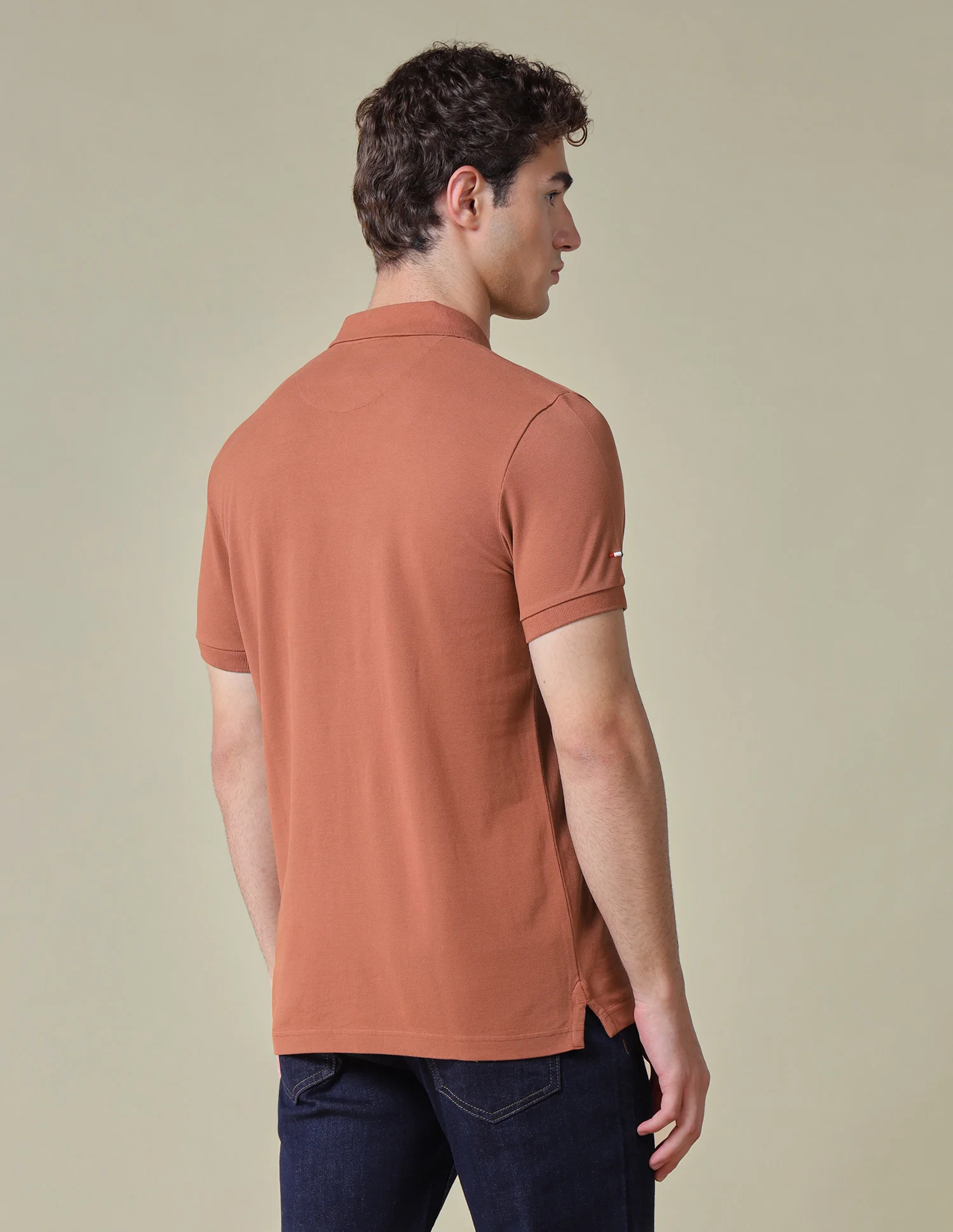 Solid Regular Fit Polo Shirt - Image 5