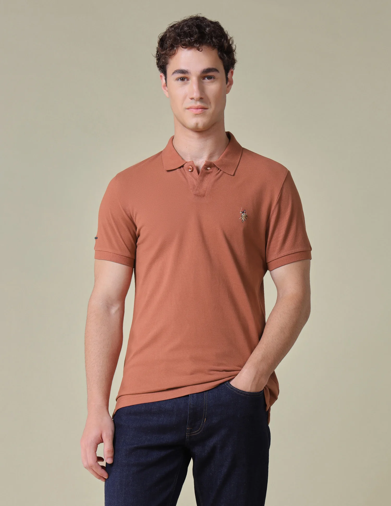 Solid Regular Fit Polo Shirt - Image 6