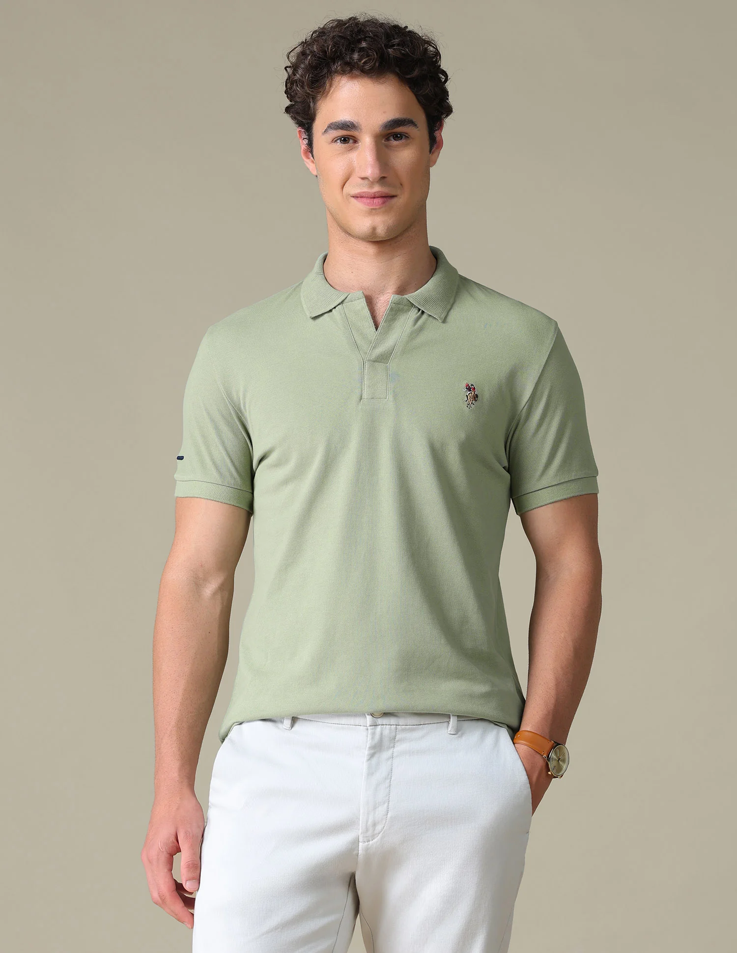 Solid Regular Fit Polo Shirt
