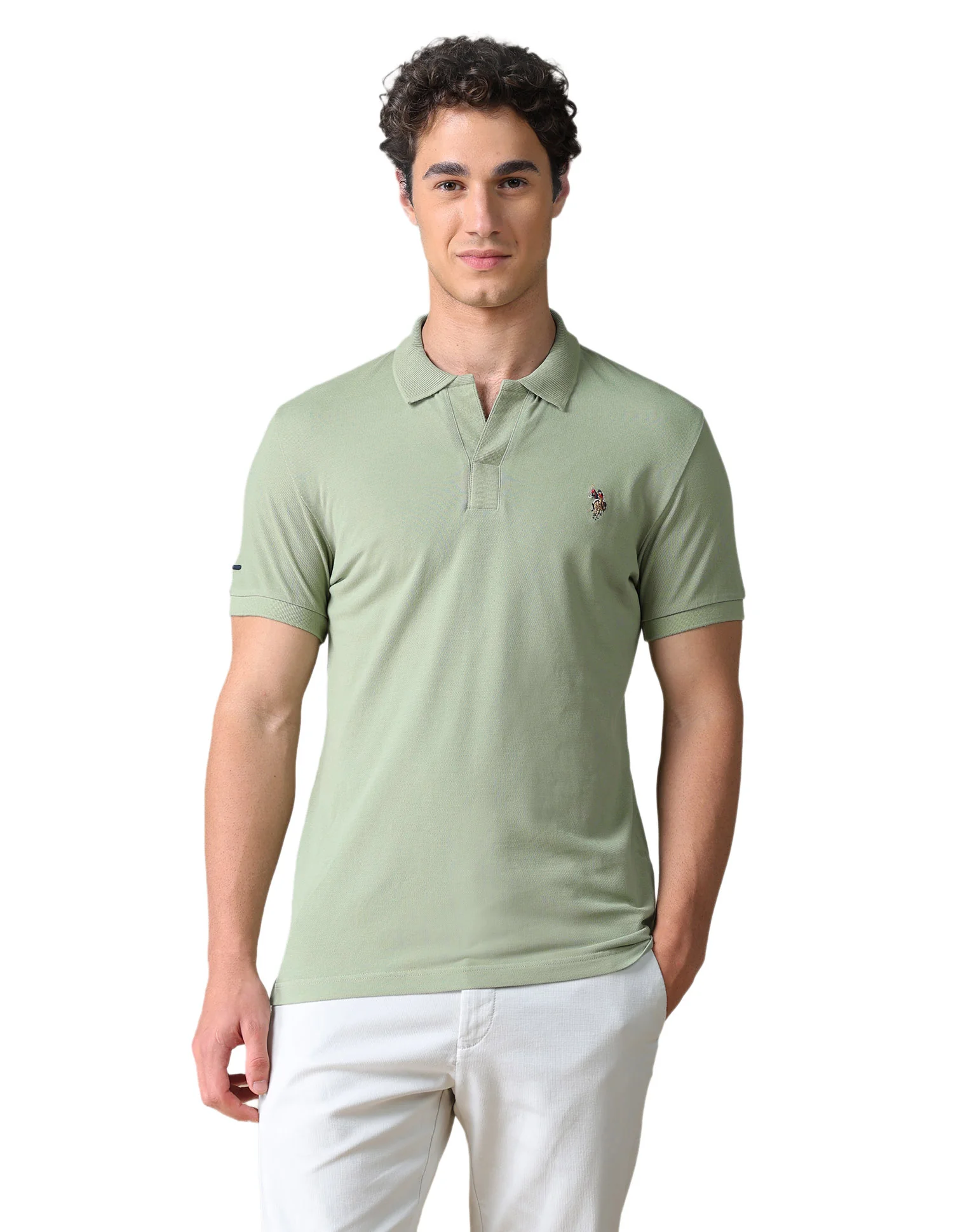 Solid Regular Fit Polo Shirt - Image 10