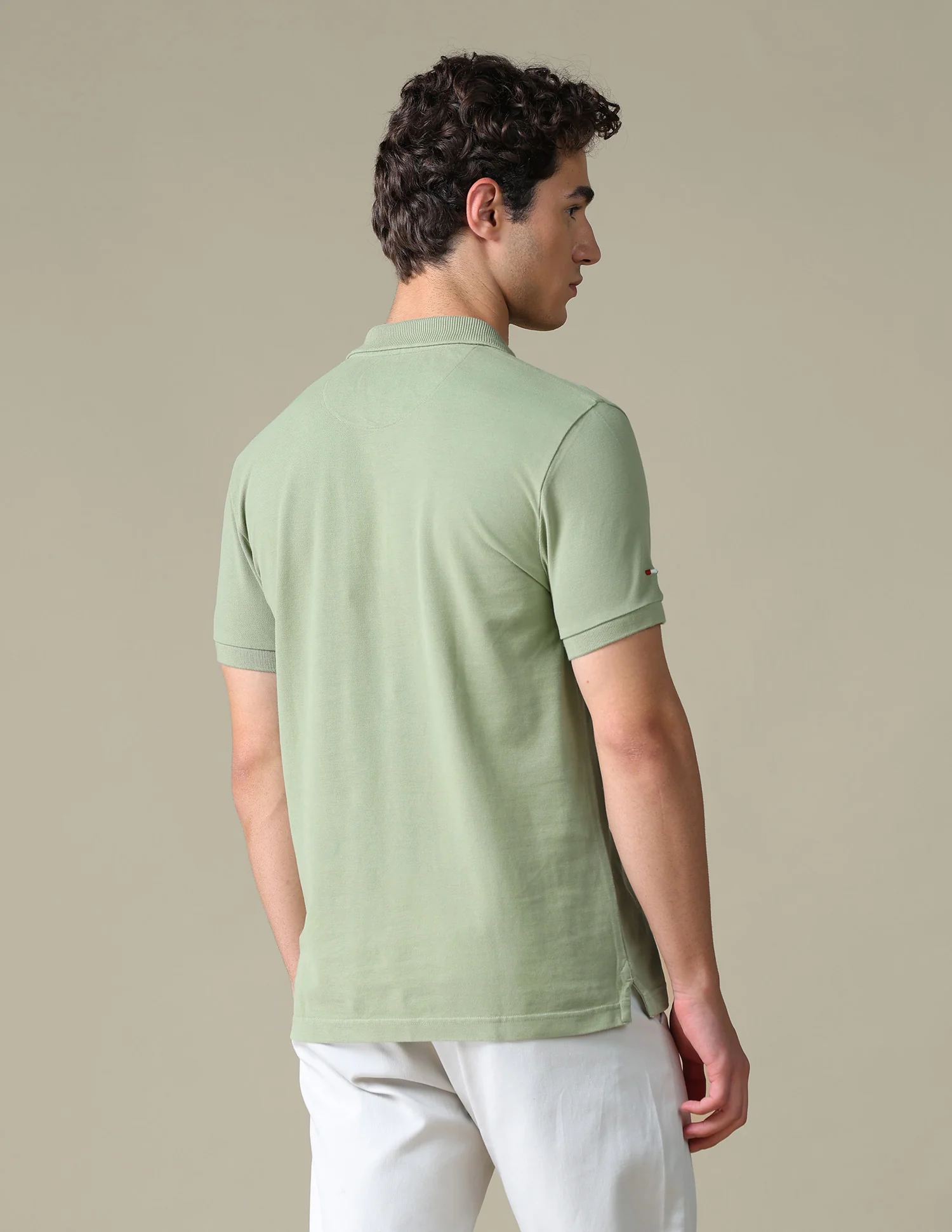 Solid Regular Fit Polo Shirt - Image 5