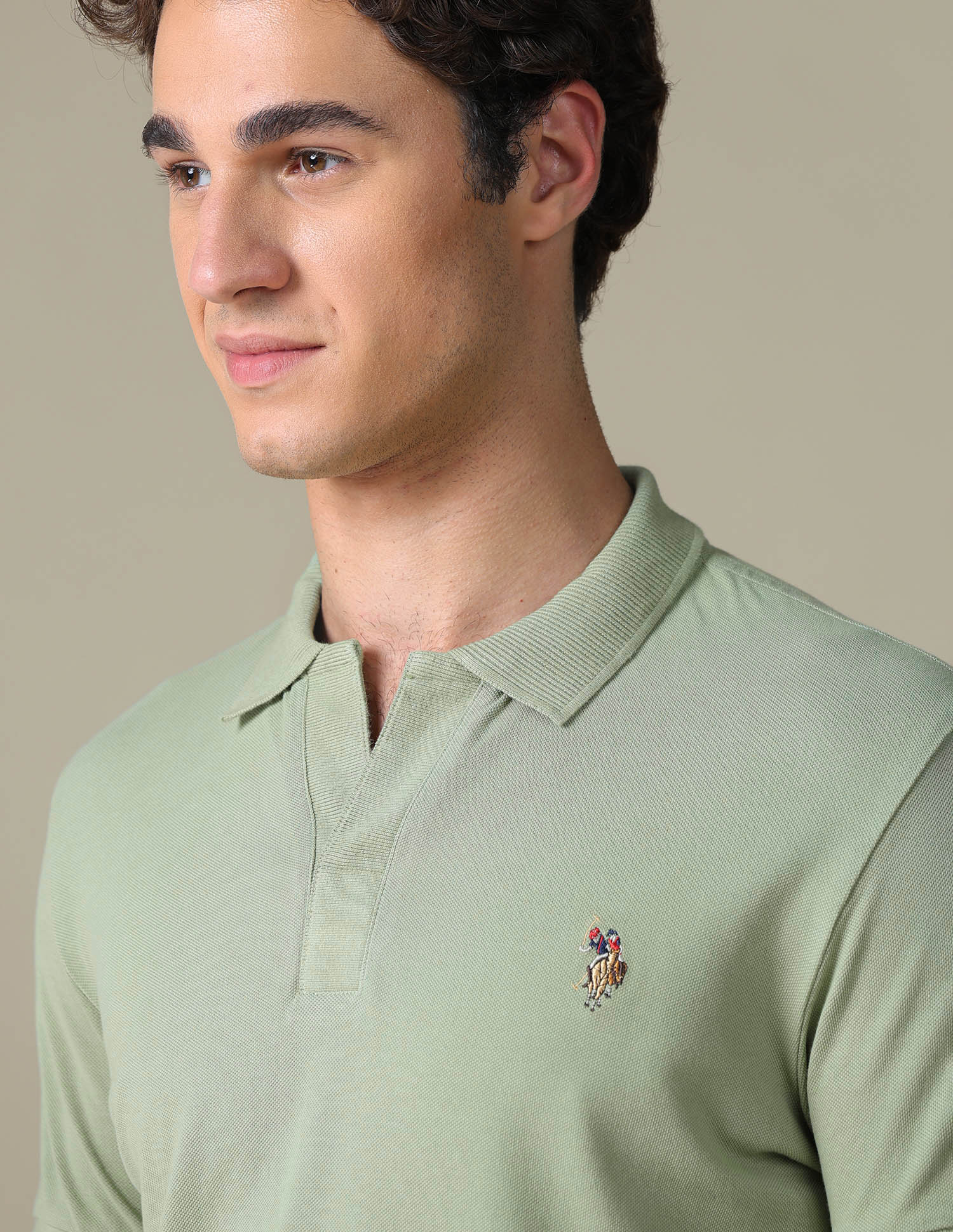 Solid Regular Fit Polo Shirt - Image 7