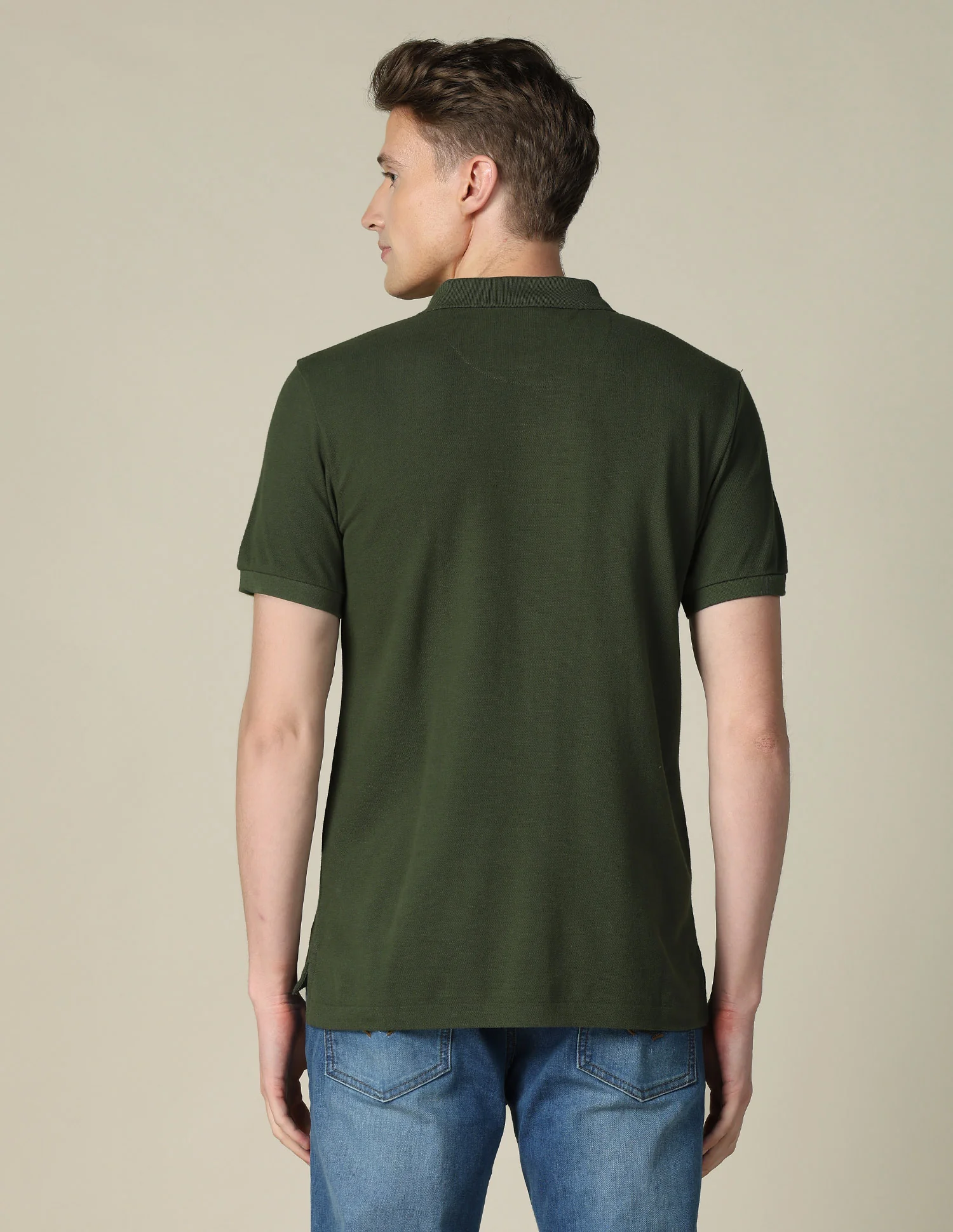 Solid Regular Fit Polo Shirt - Image 5