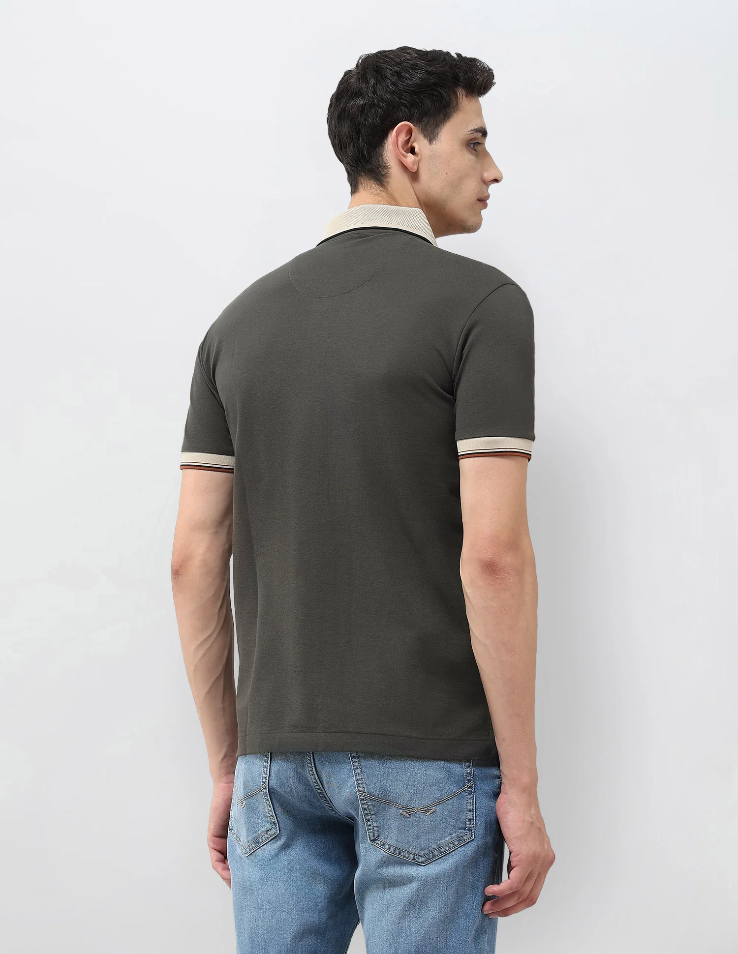 Solid Regular Fit Polo Shirt - Image 5