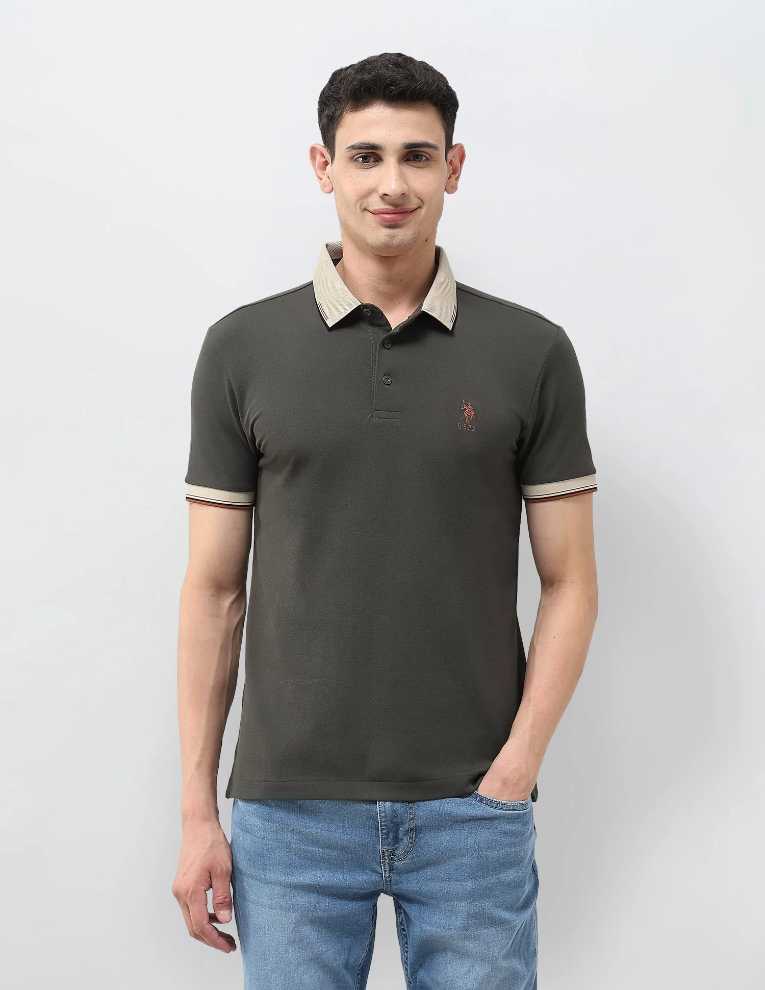 Solid Regular Fit Polo Shirt - Image 6