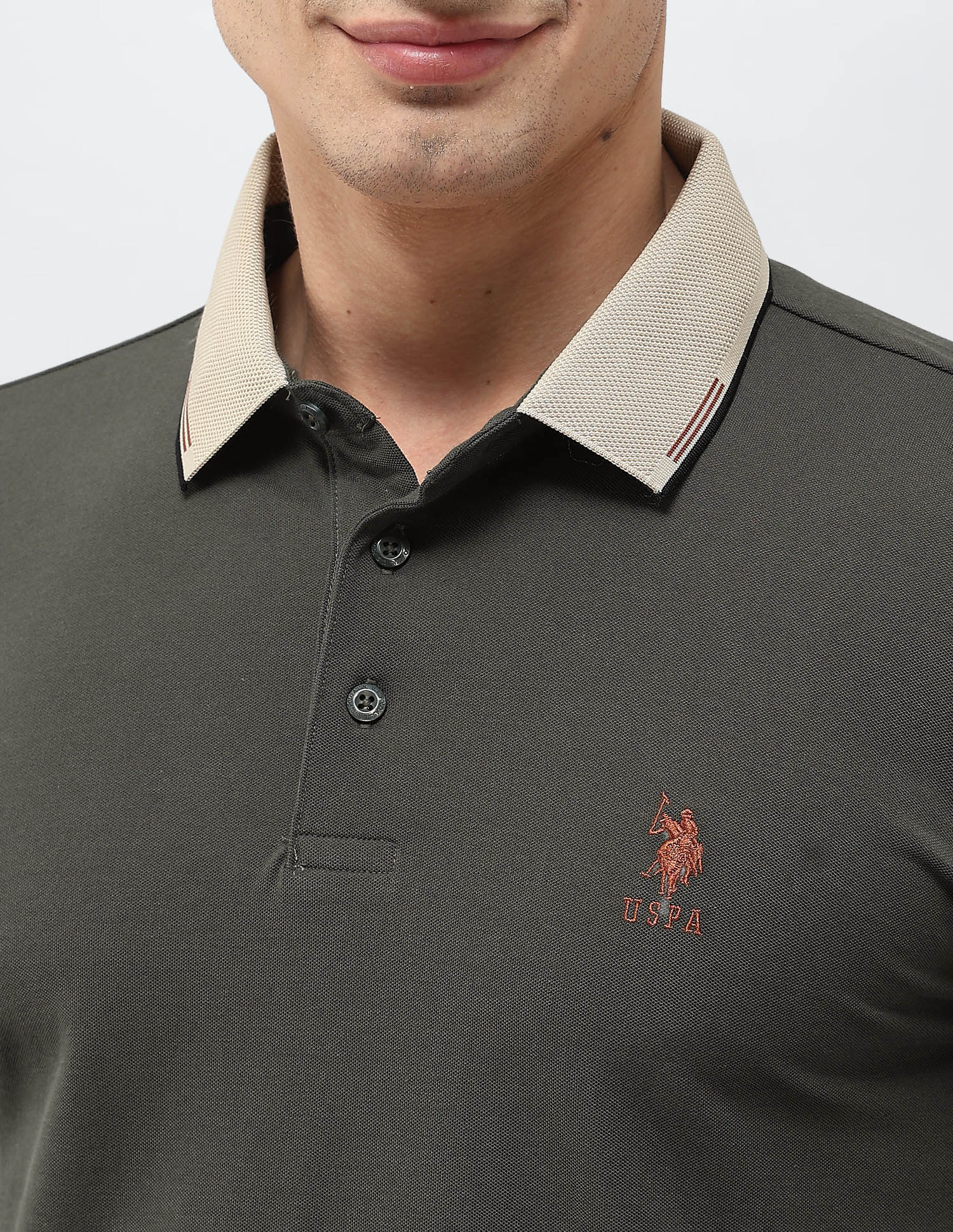 Solid Regular Fit Polo Shirt - Image 7