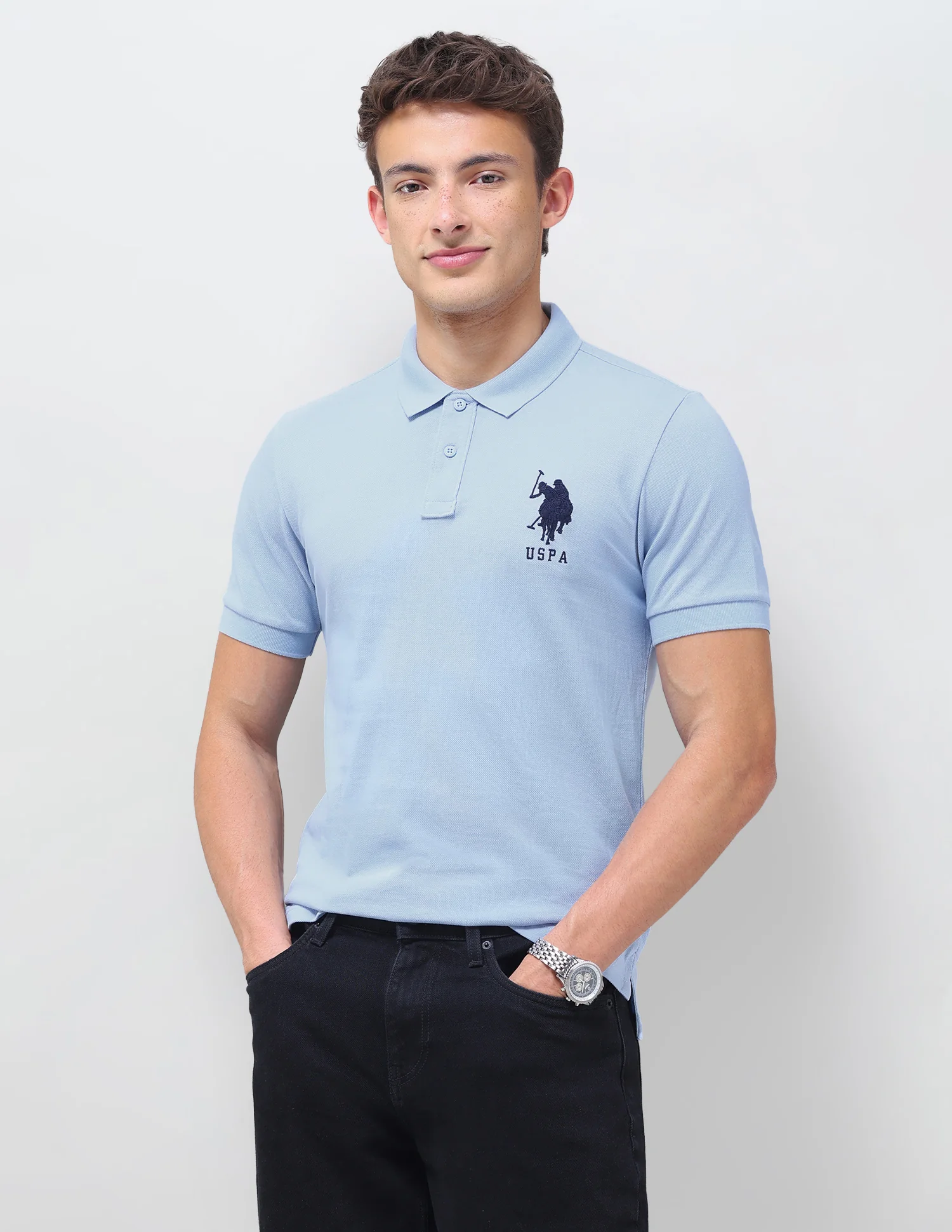 Solid Regular Fit Polo Shirt