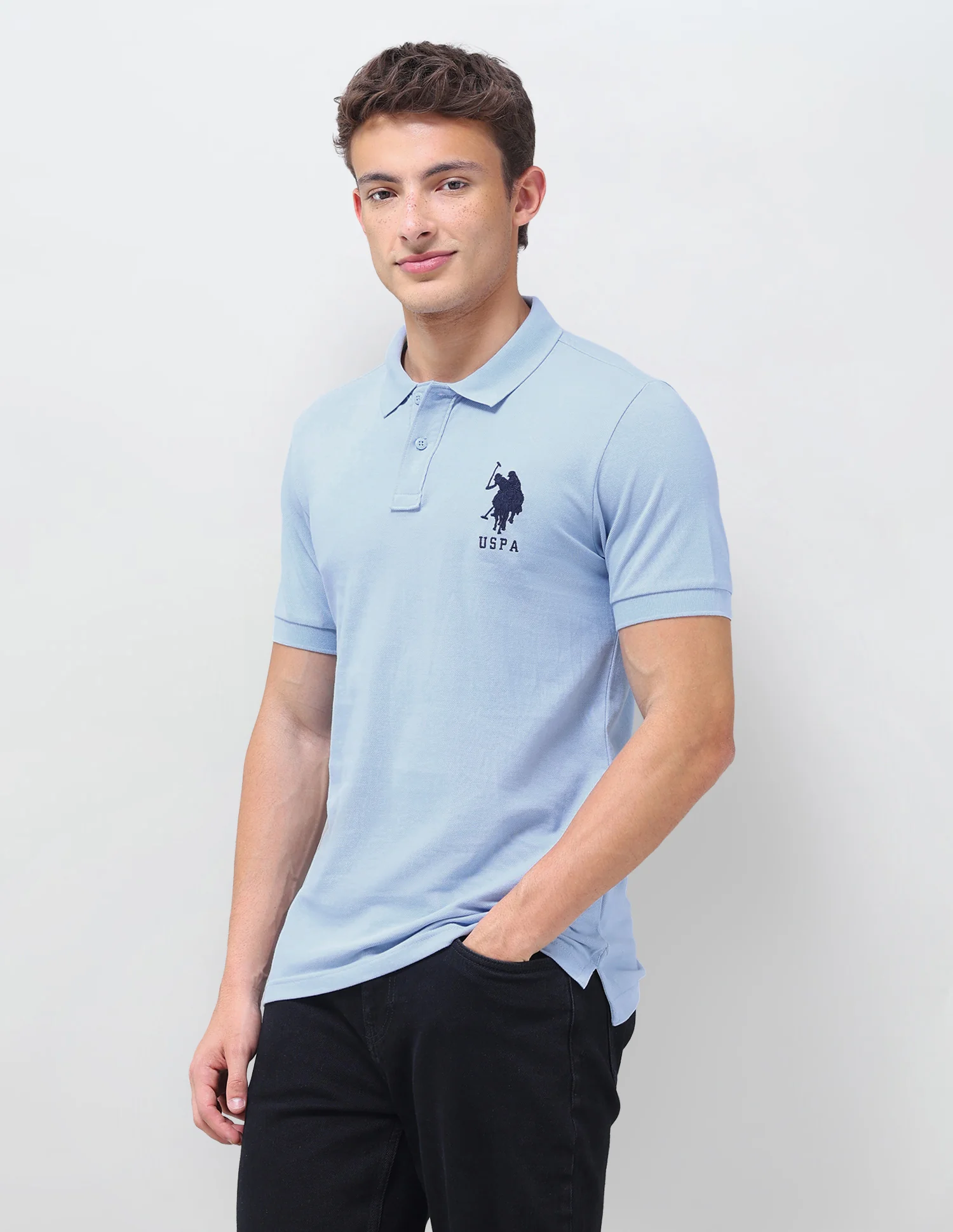 Solid Regular Fit Polo Shirt - Image 4