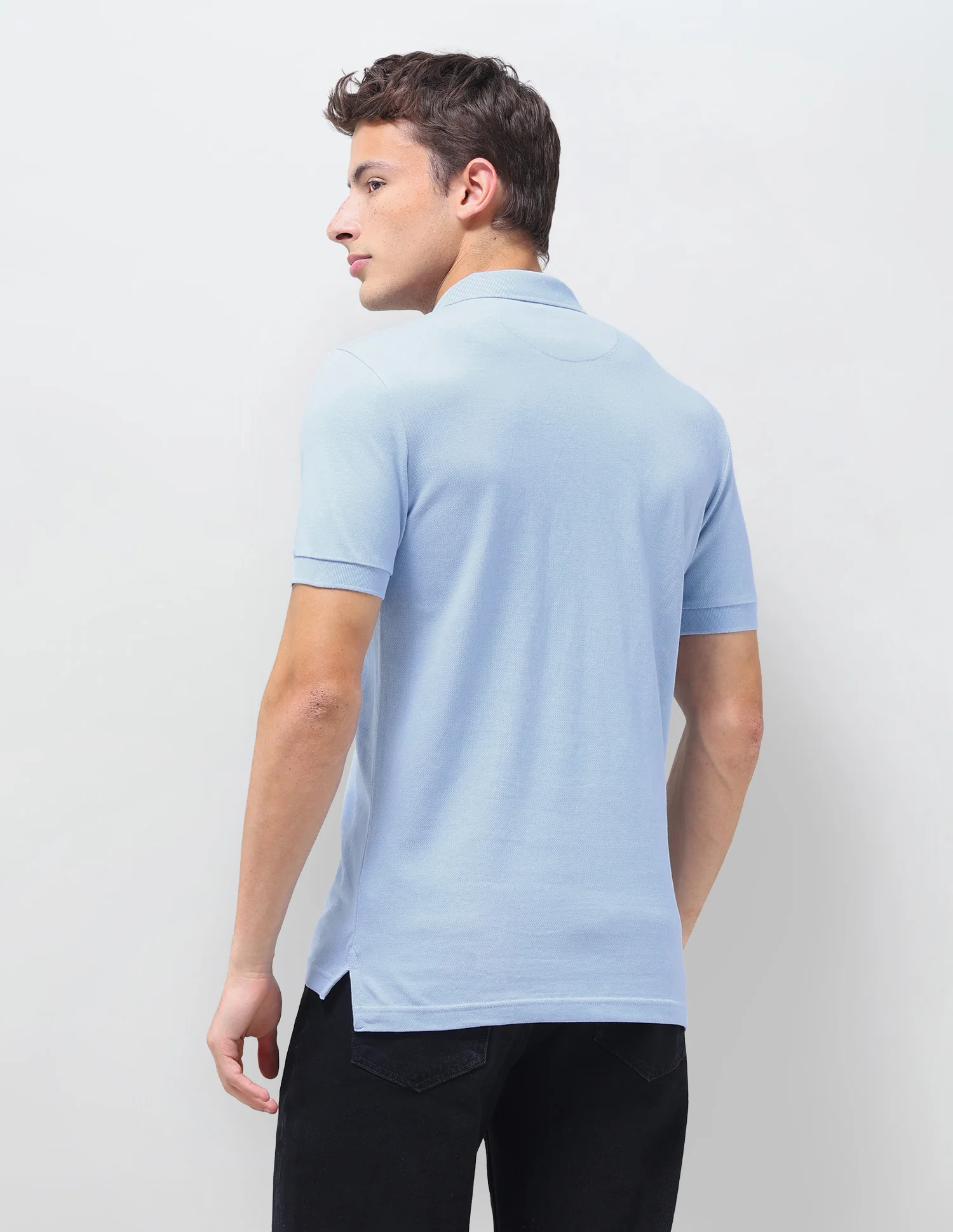 Solid Regular Fit Polo Shirt - Image 5
