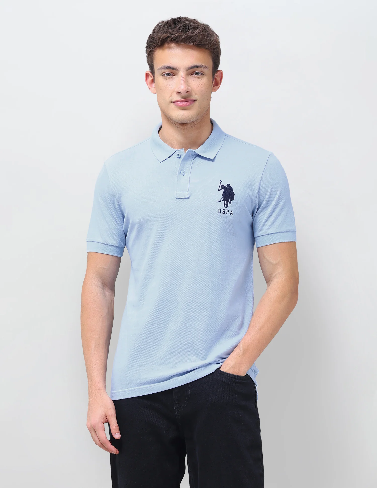 Solid Regular Fit Polo Shirt - Image 6