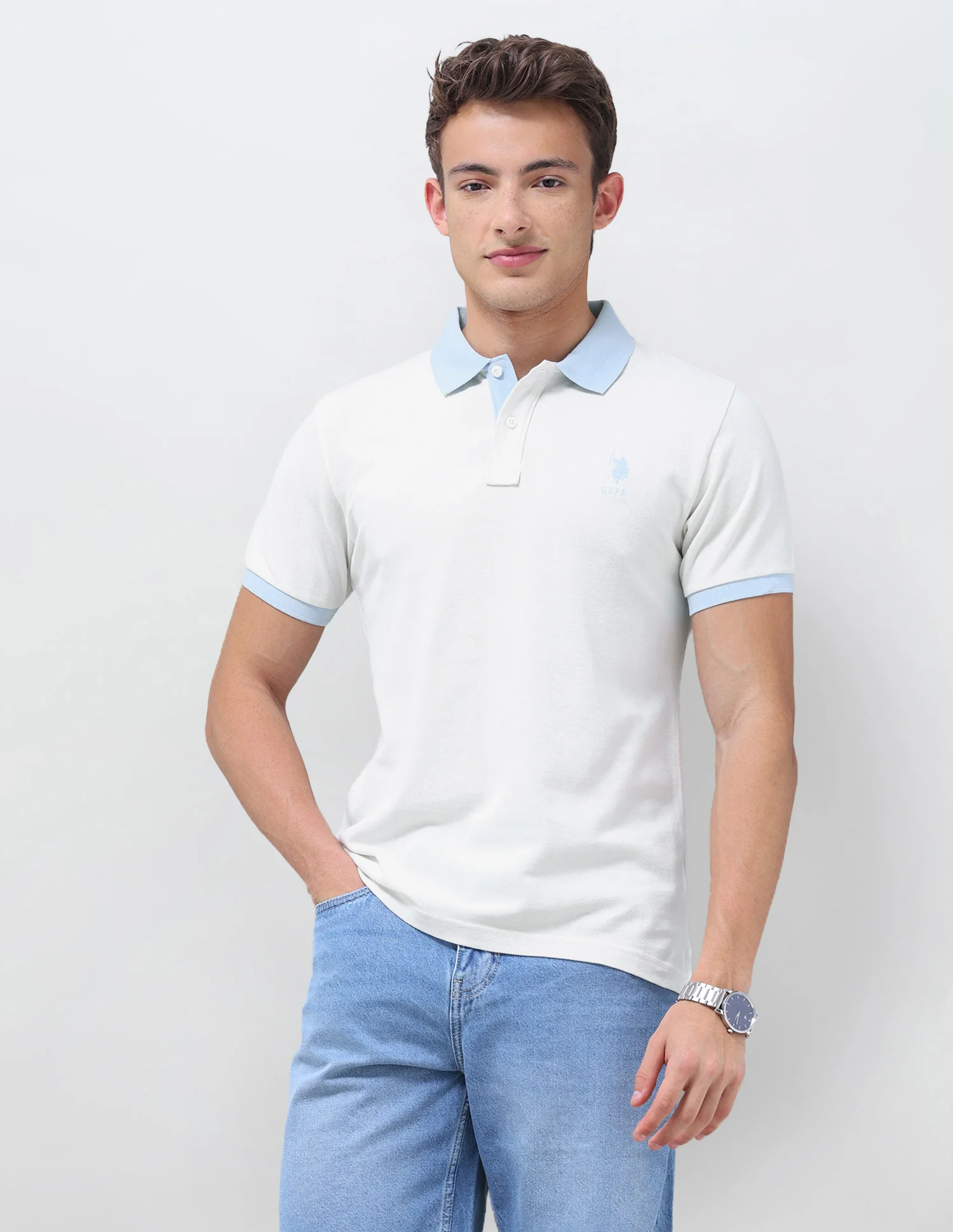 Solid Regular Fit Polo Shirt