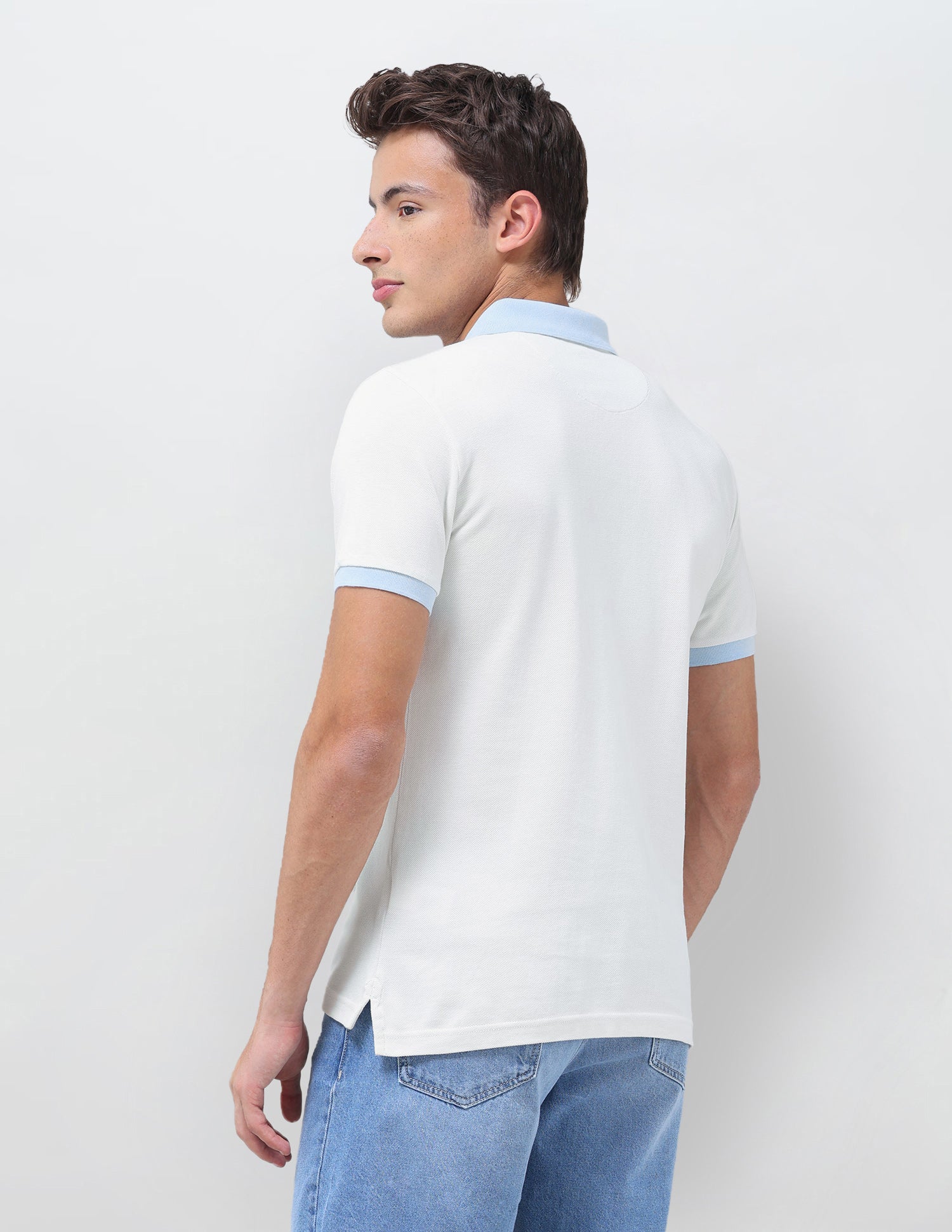 Solid Regular Fit Polo Shirt - Image 5