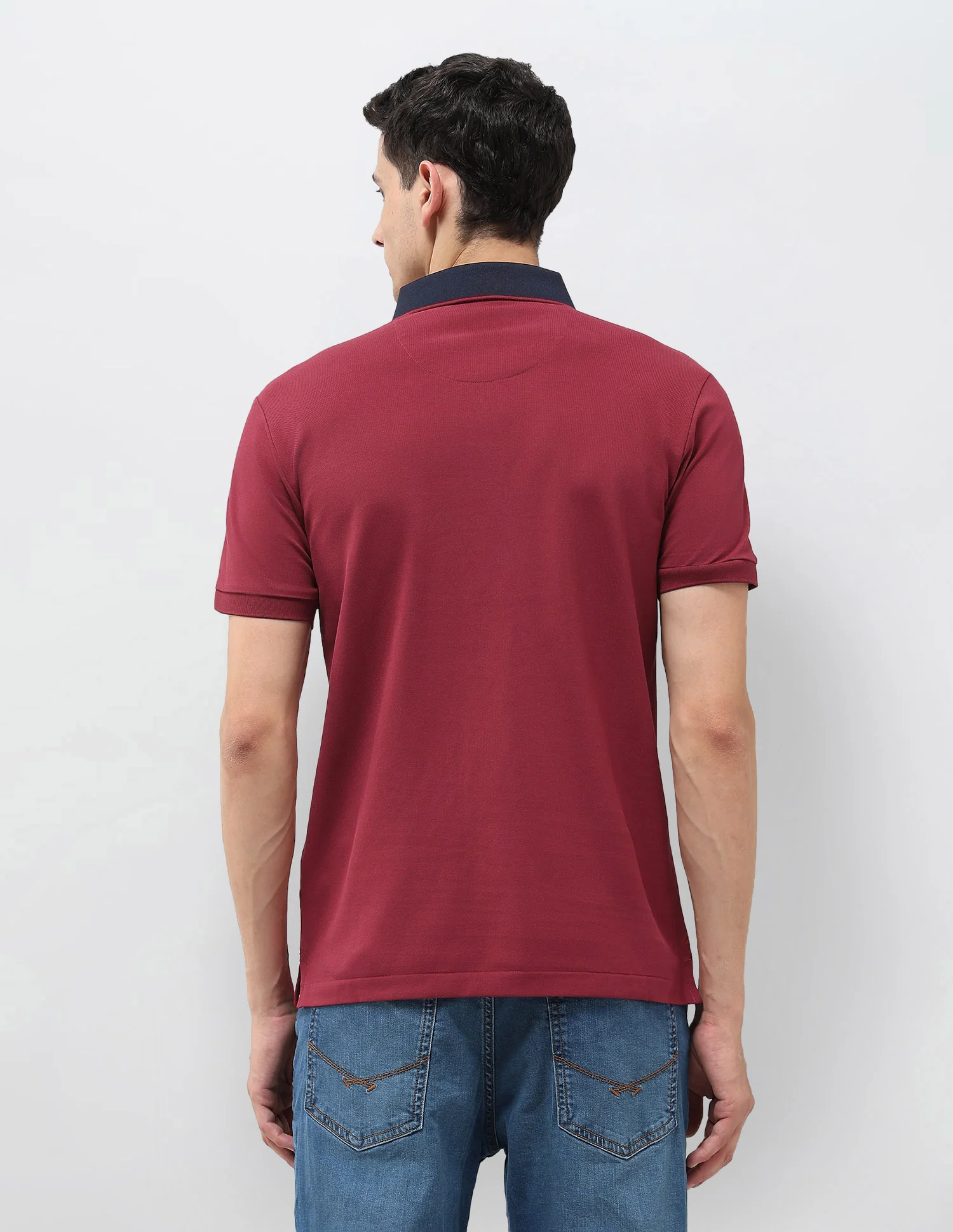 Solid Regular Fit Polo Shirt - Image 5