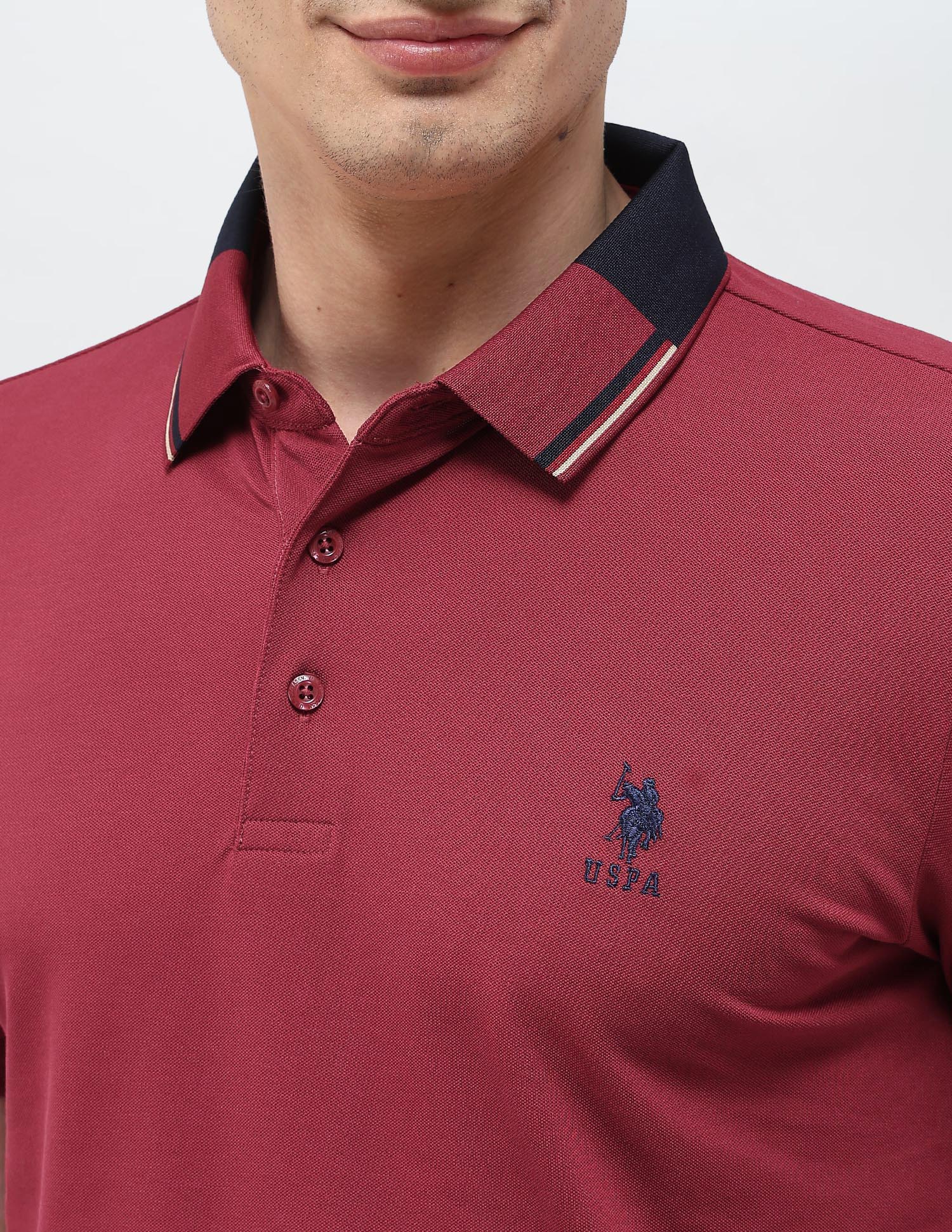 Solid Regular Fit Polo Shirt - Image 7