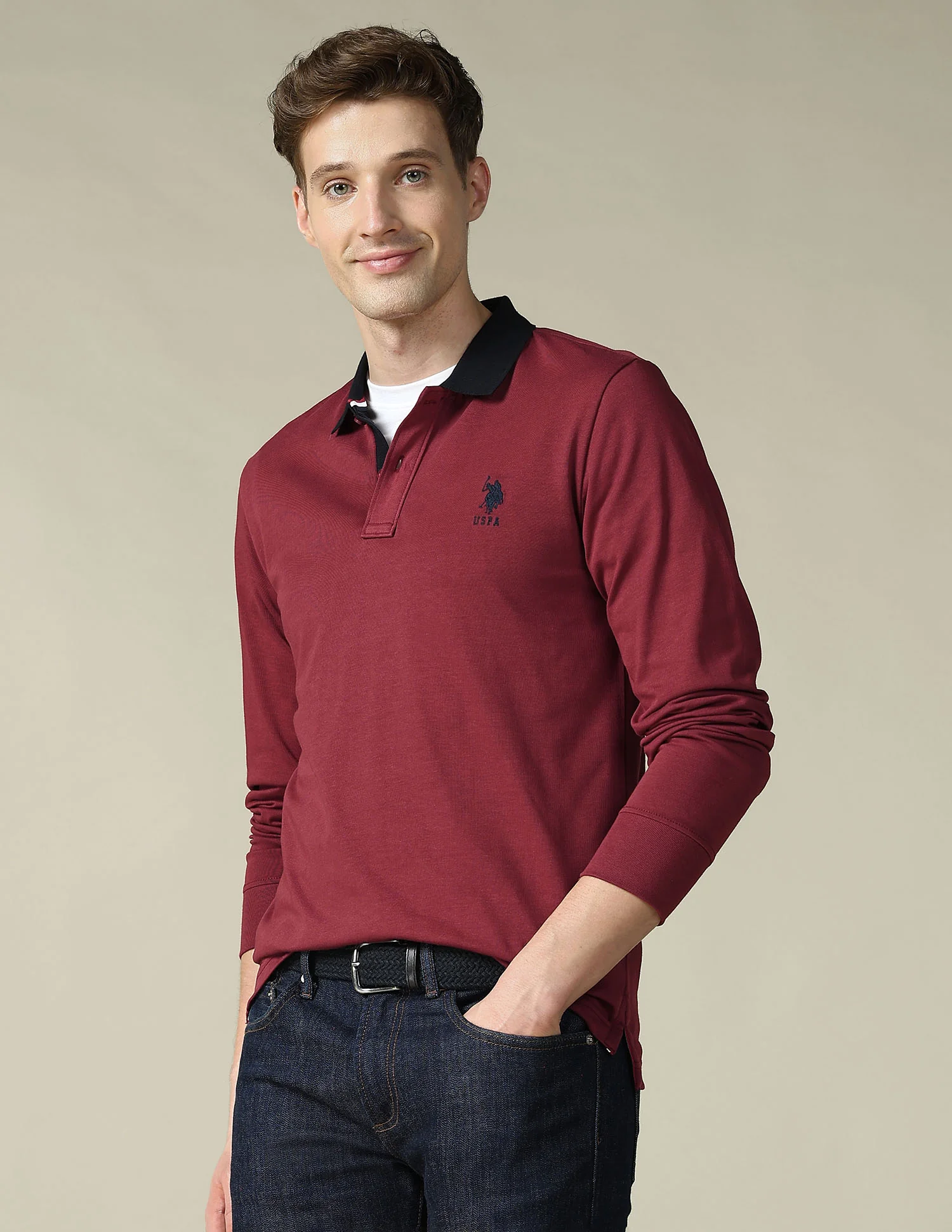 Solid Regular Fit Polo Shirt