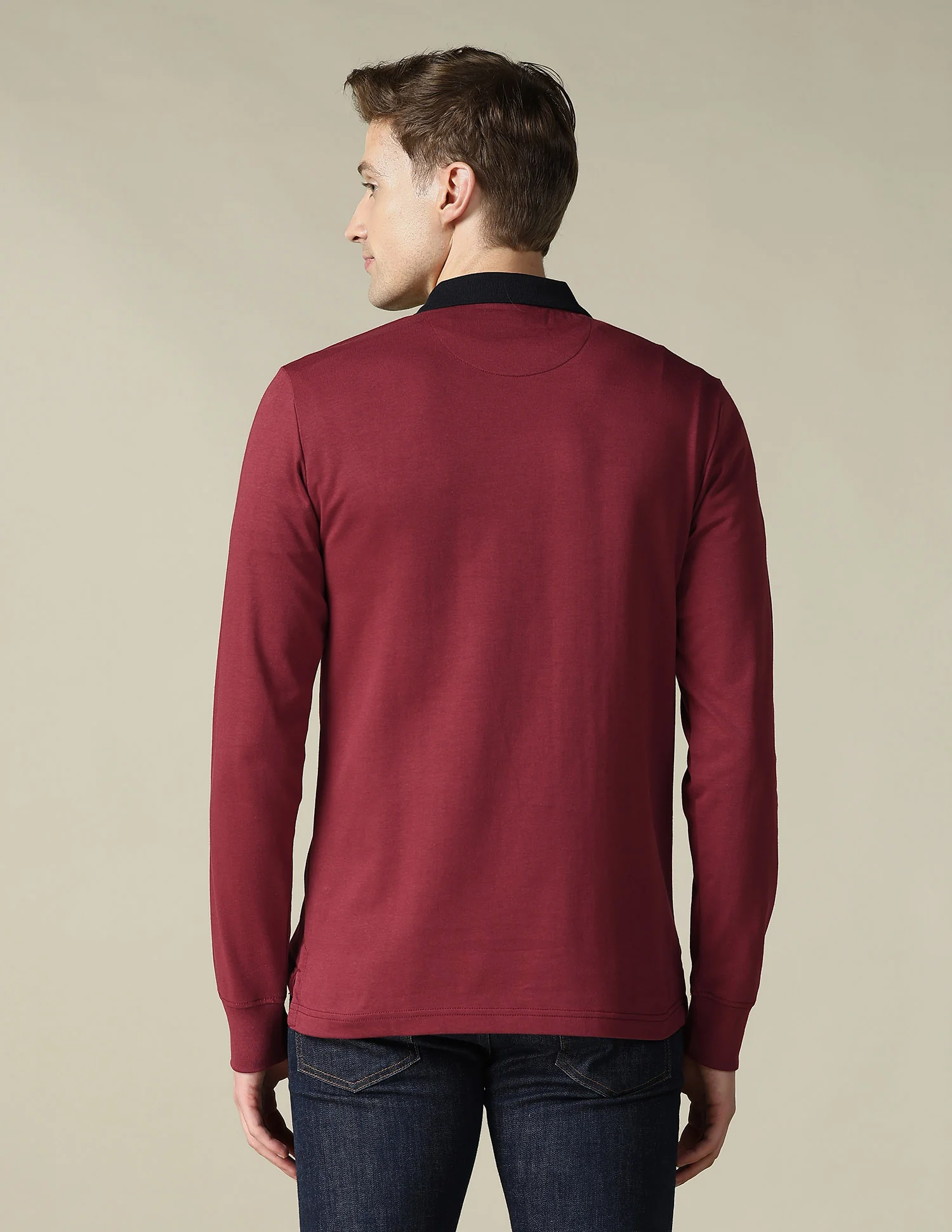 Solid Regular Fit Polo Shirt - Image 5