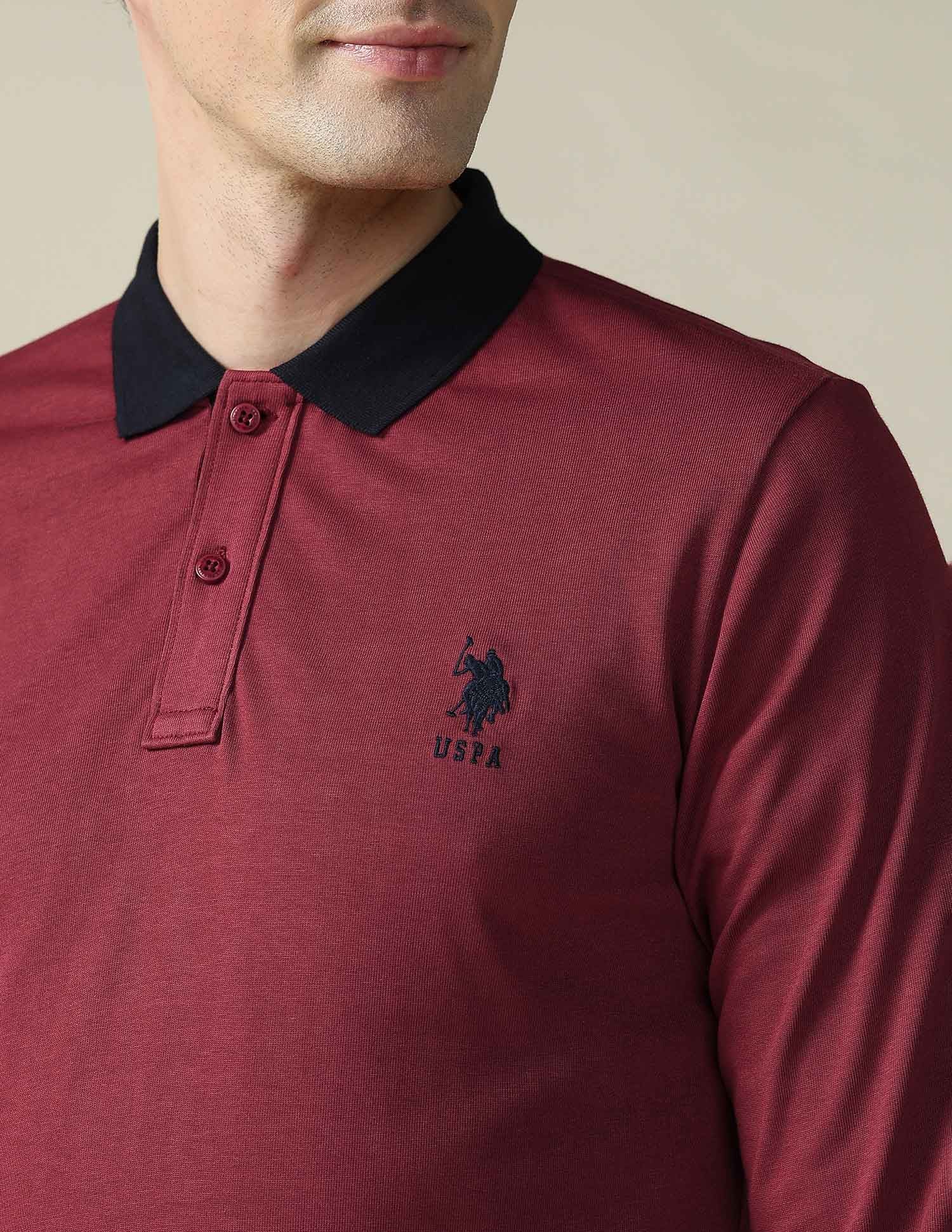 Solid Regular Fit Polo Shirt - Image 7