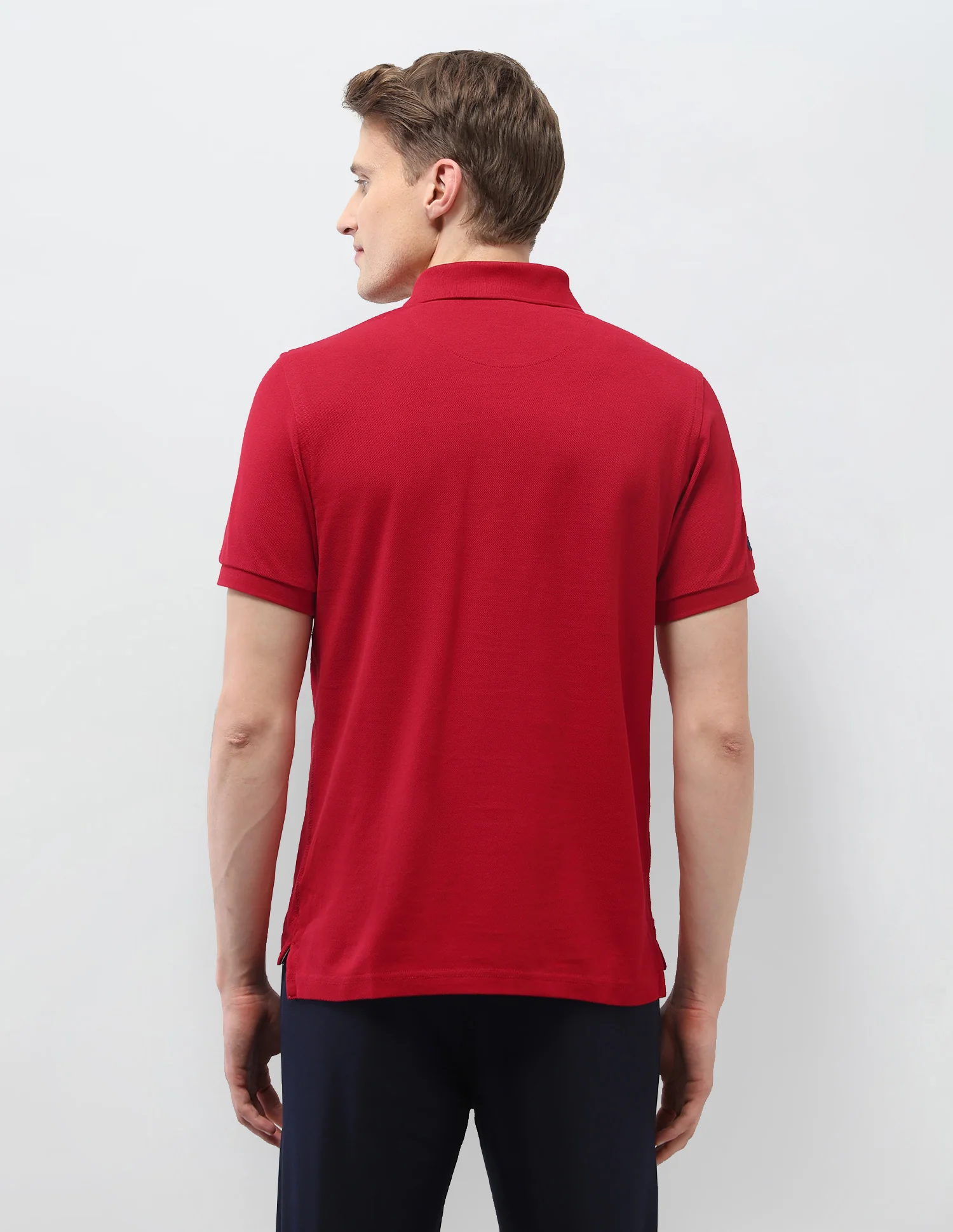 Solid Regular Fit Polo Shirt - Image 5