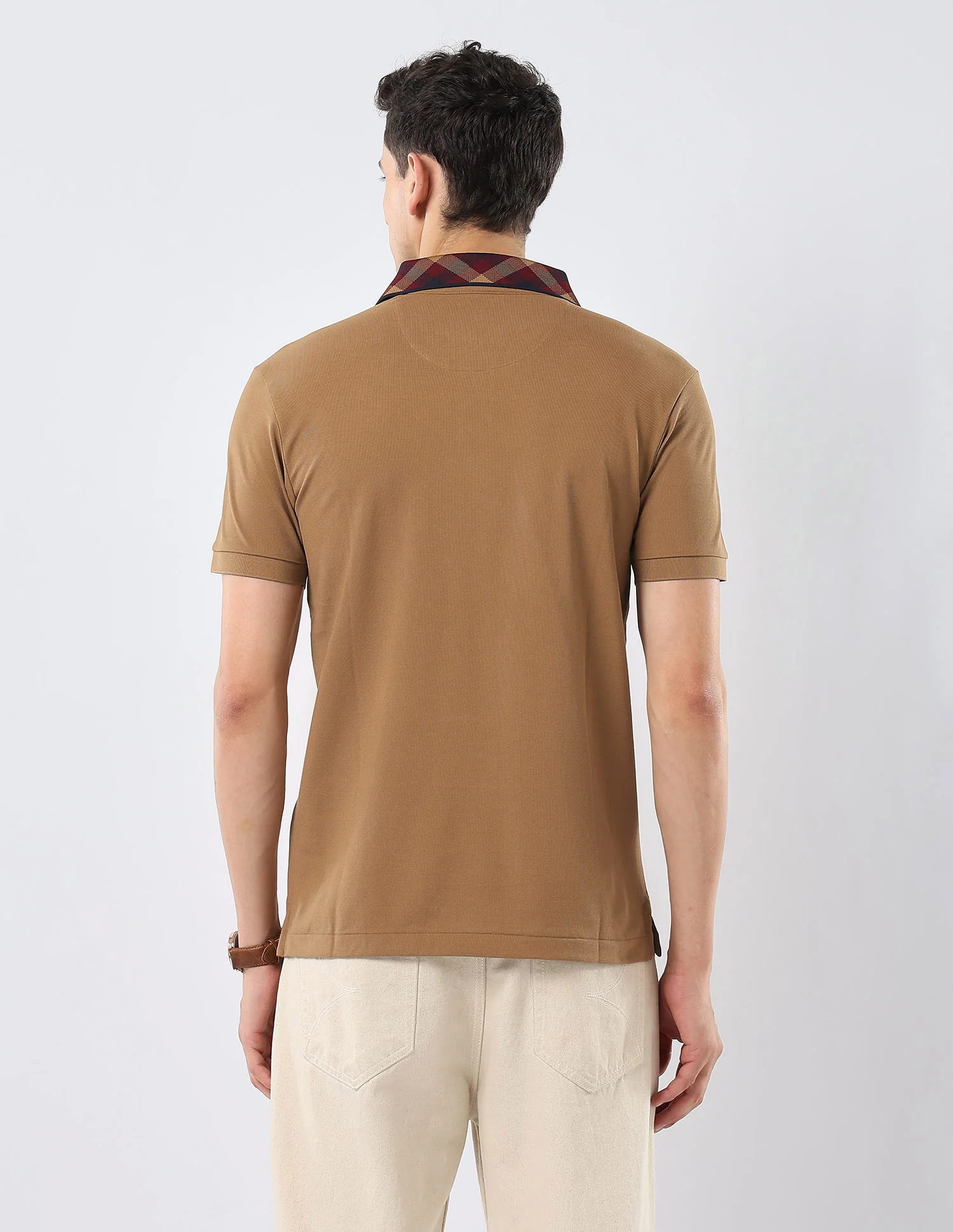 Solid Regular Fit Polo Shirt - Image 5