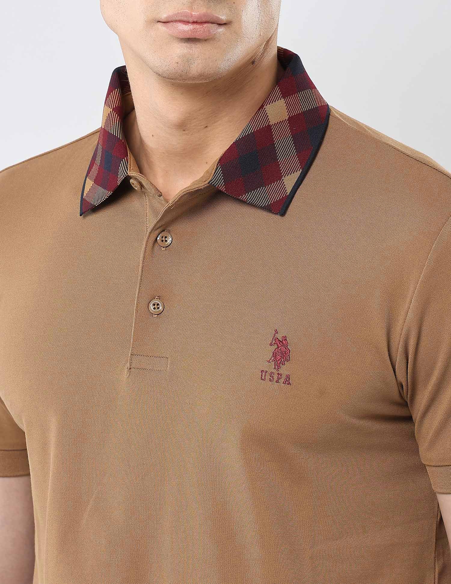Solid Regular Fit Polo Shirt - Image 7